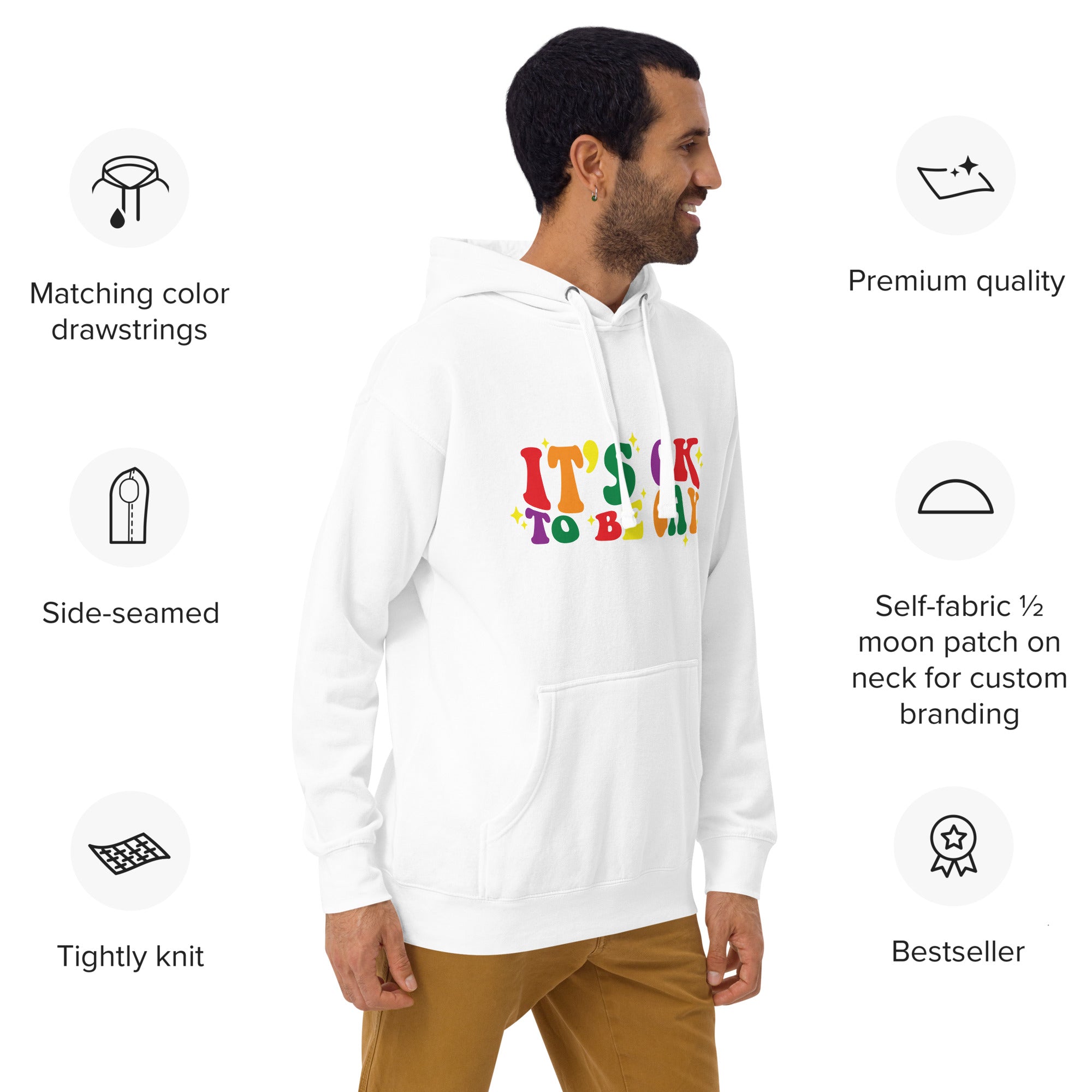 Unisex Hoodie- It's ok to be gay