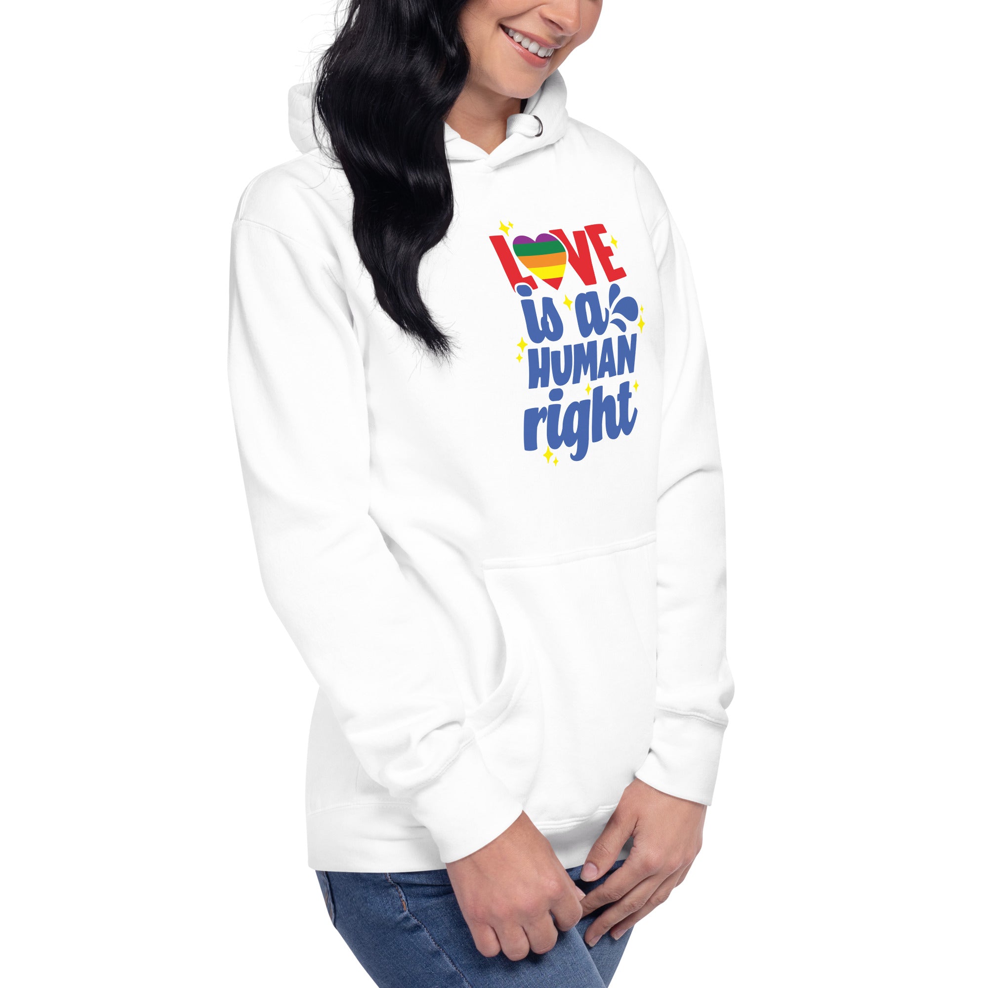 Unisex Hoodie- Love is a human right