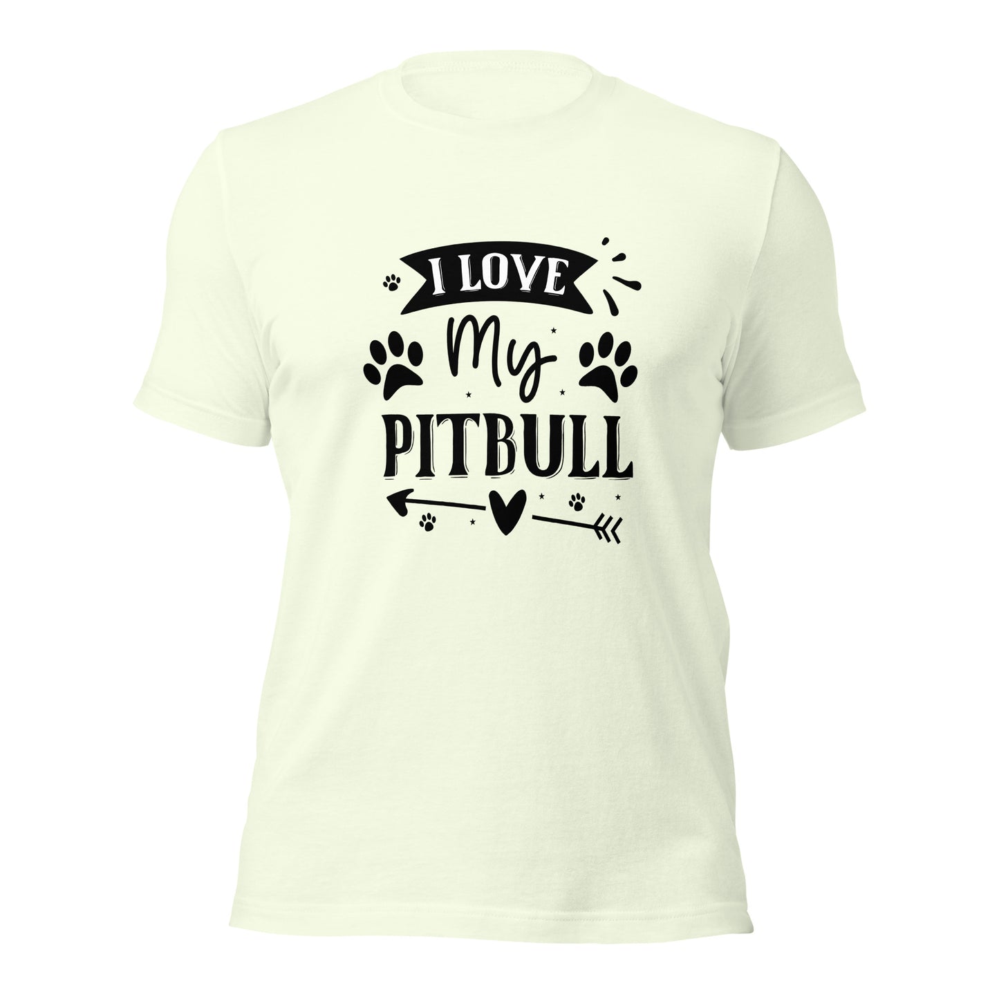 Unisex t-shirt- I Love My Pitbull