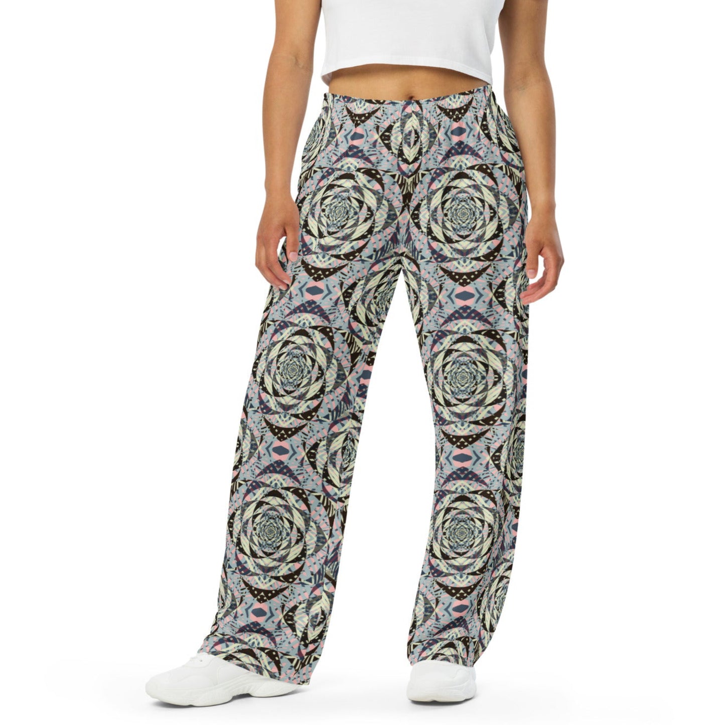unisex wide-leg pants- Mandala chic V