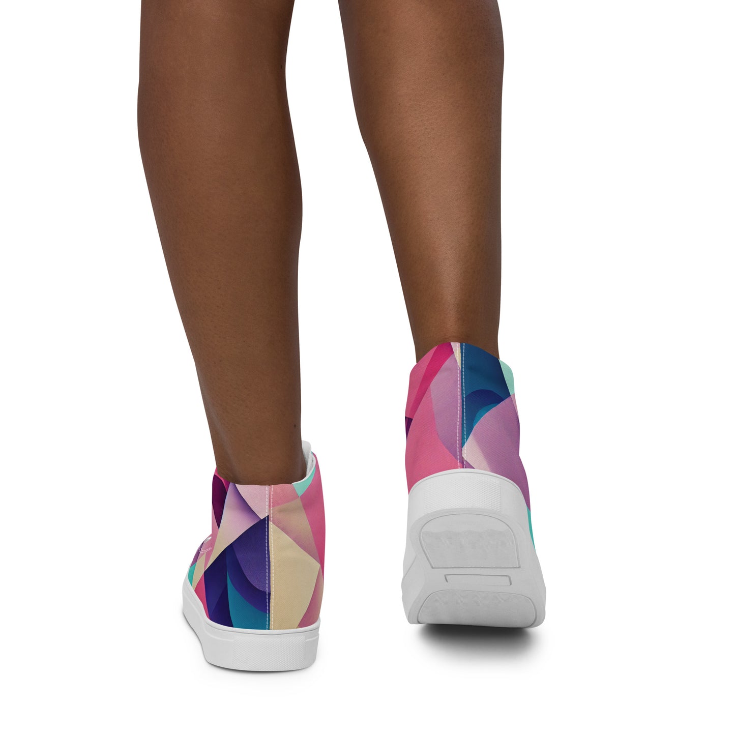 Women’s high top canvas shoes- Abstract Pattern I