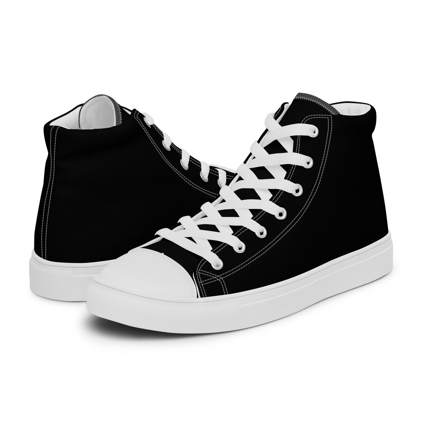 Women’s high top canvas shoes- Black