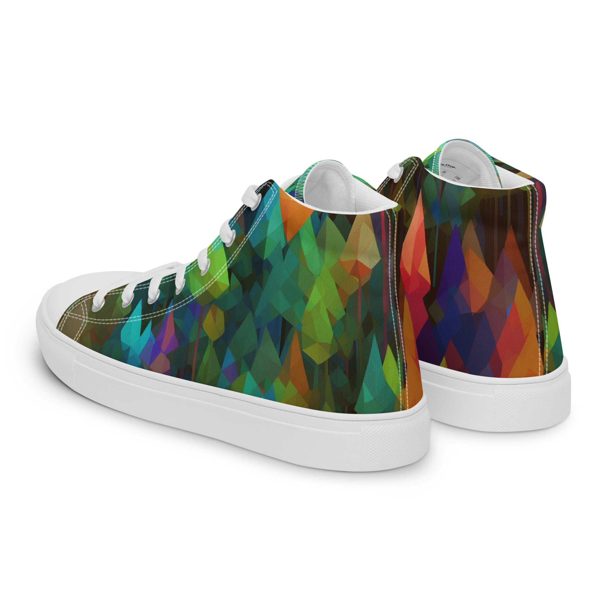 Women’s high top canvas shoes- Rainbow Forest