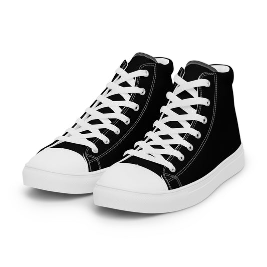 Women’s high top canvas shoes- Black