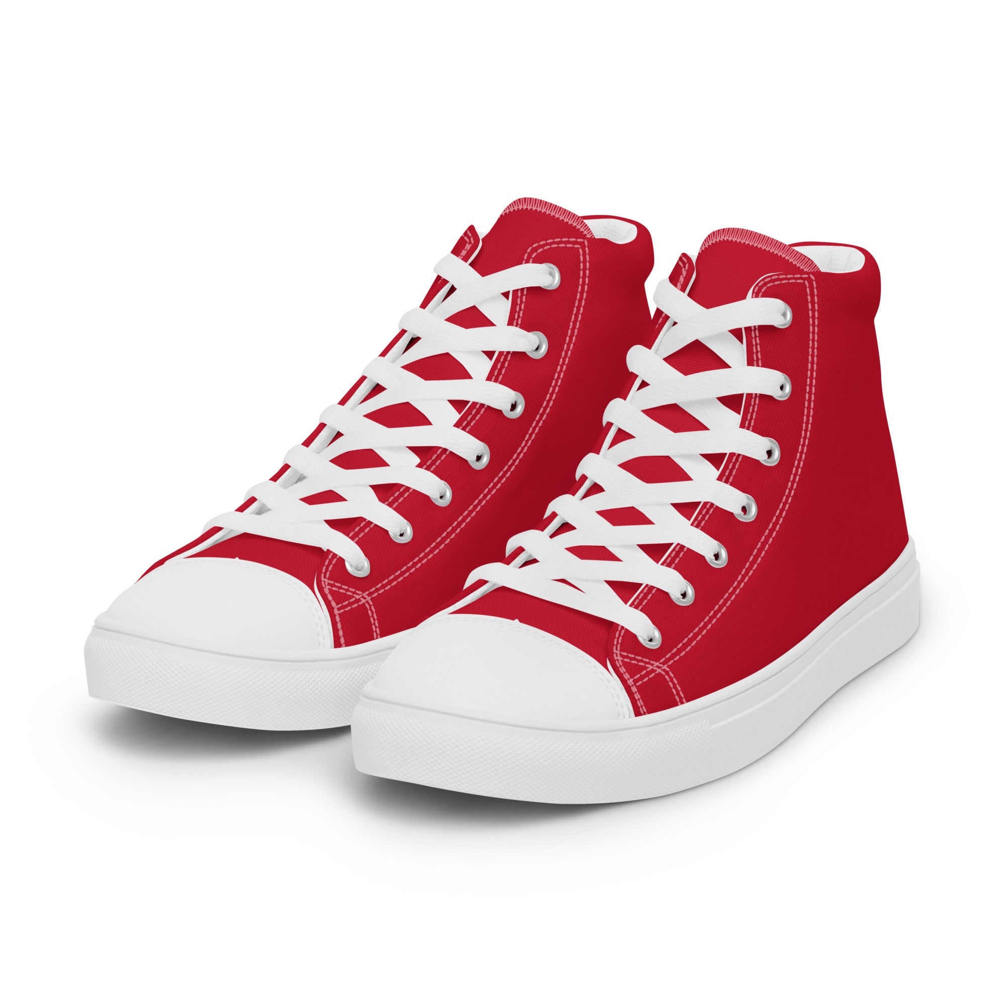 Women’s high top canvas shoes- Red