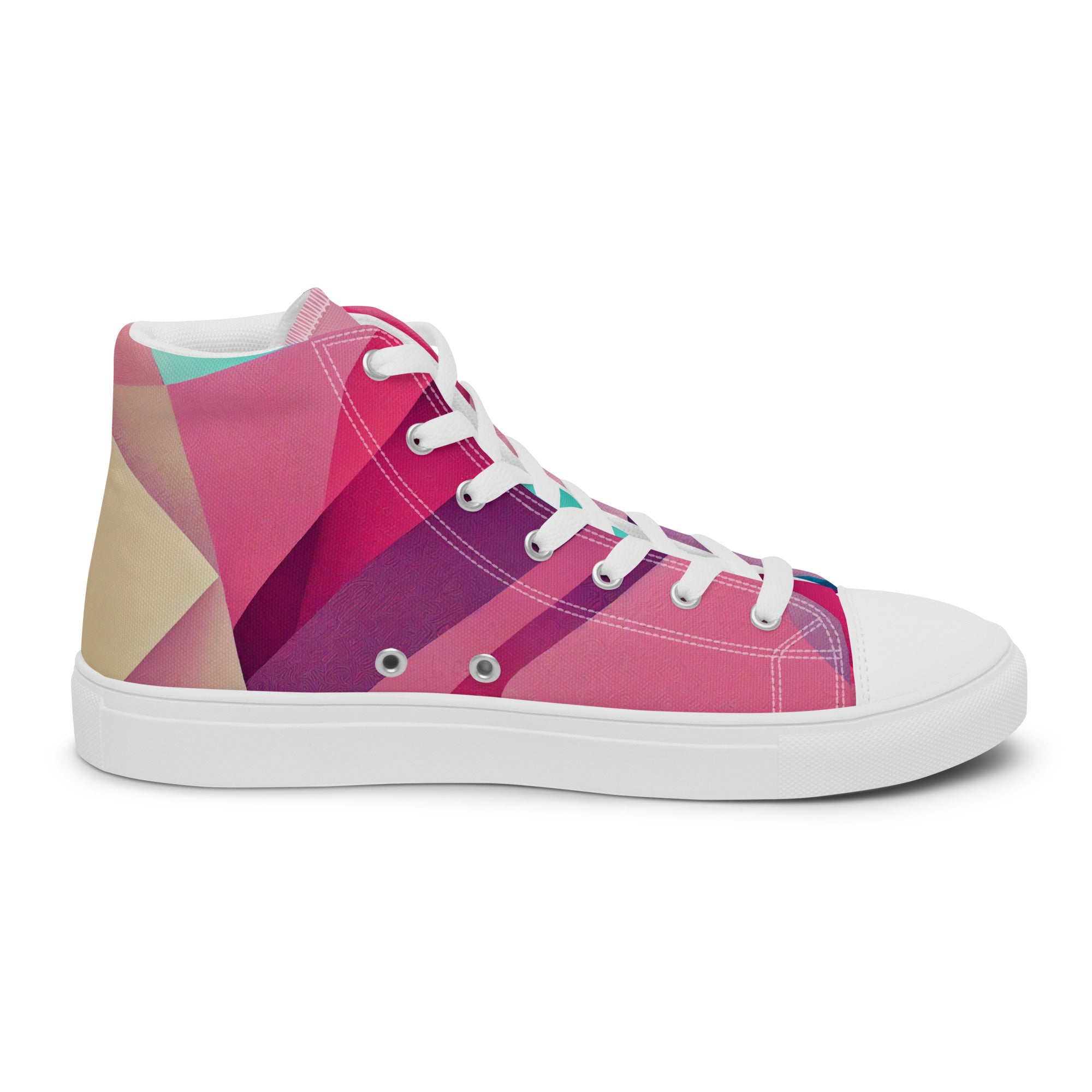 Women’s high top canvas shoes- Abstract Pattern I