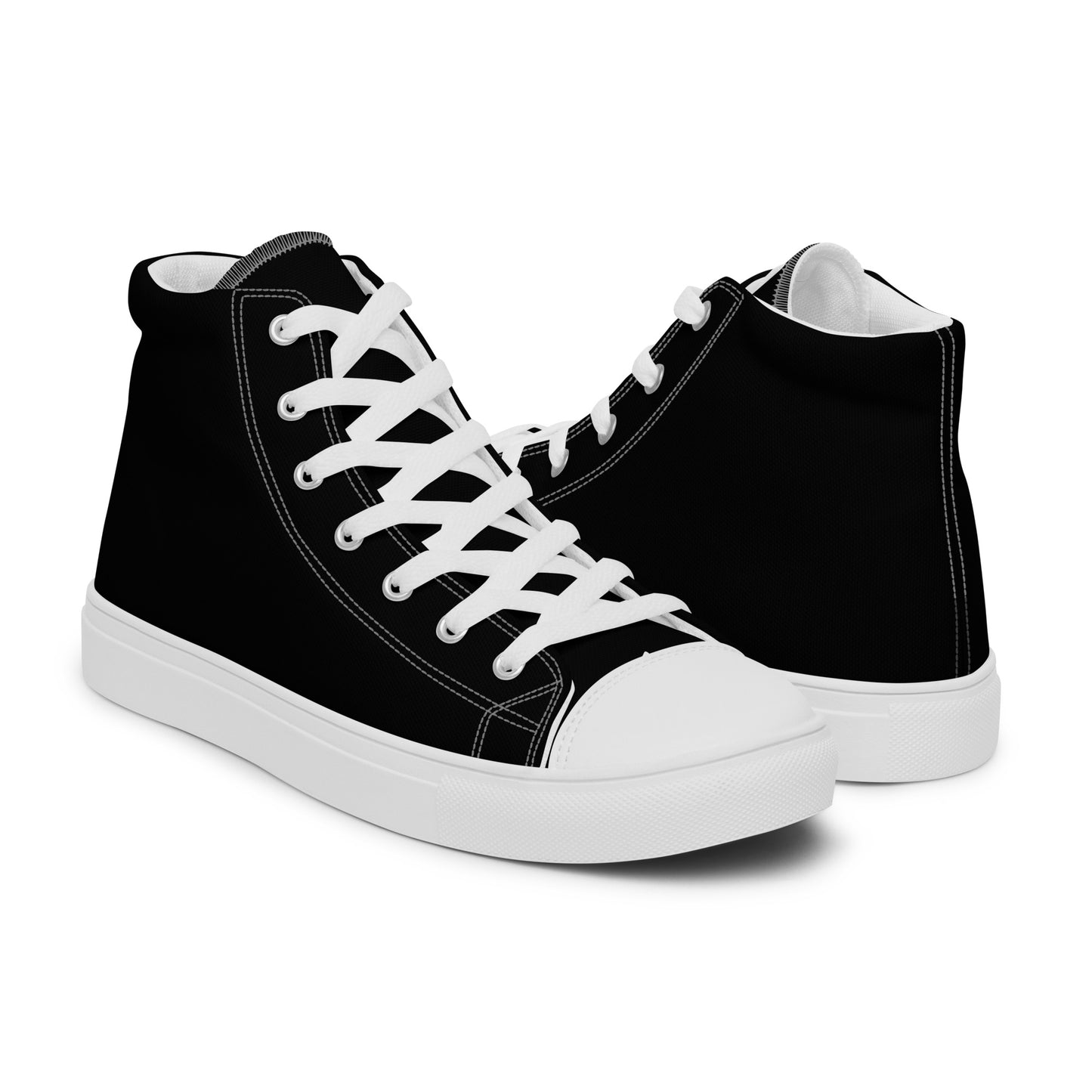 Women’s high top canvas shoes- Black