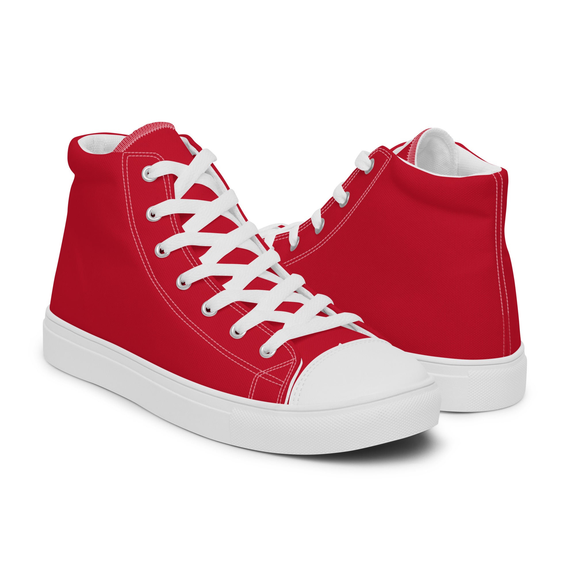 Women’s high top canvas shoes- Red