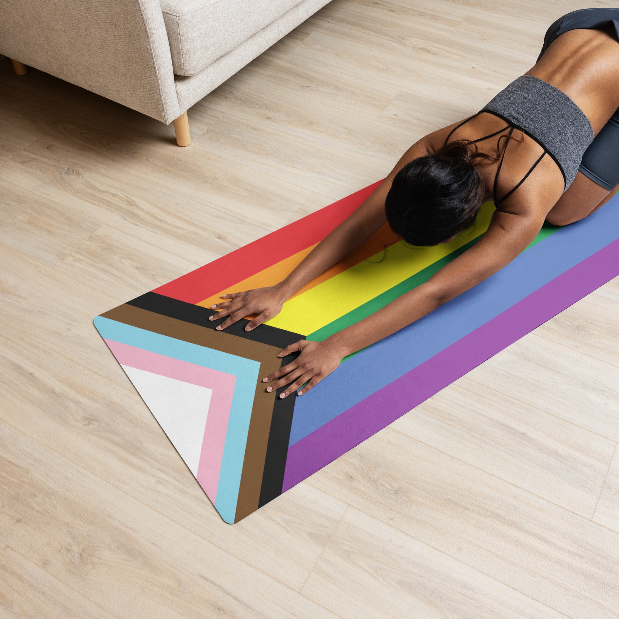 Yoga mat- Progress Pride