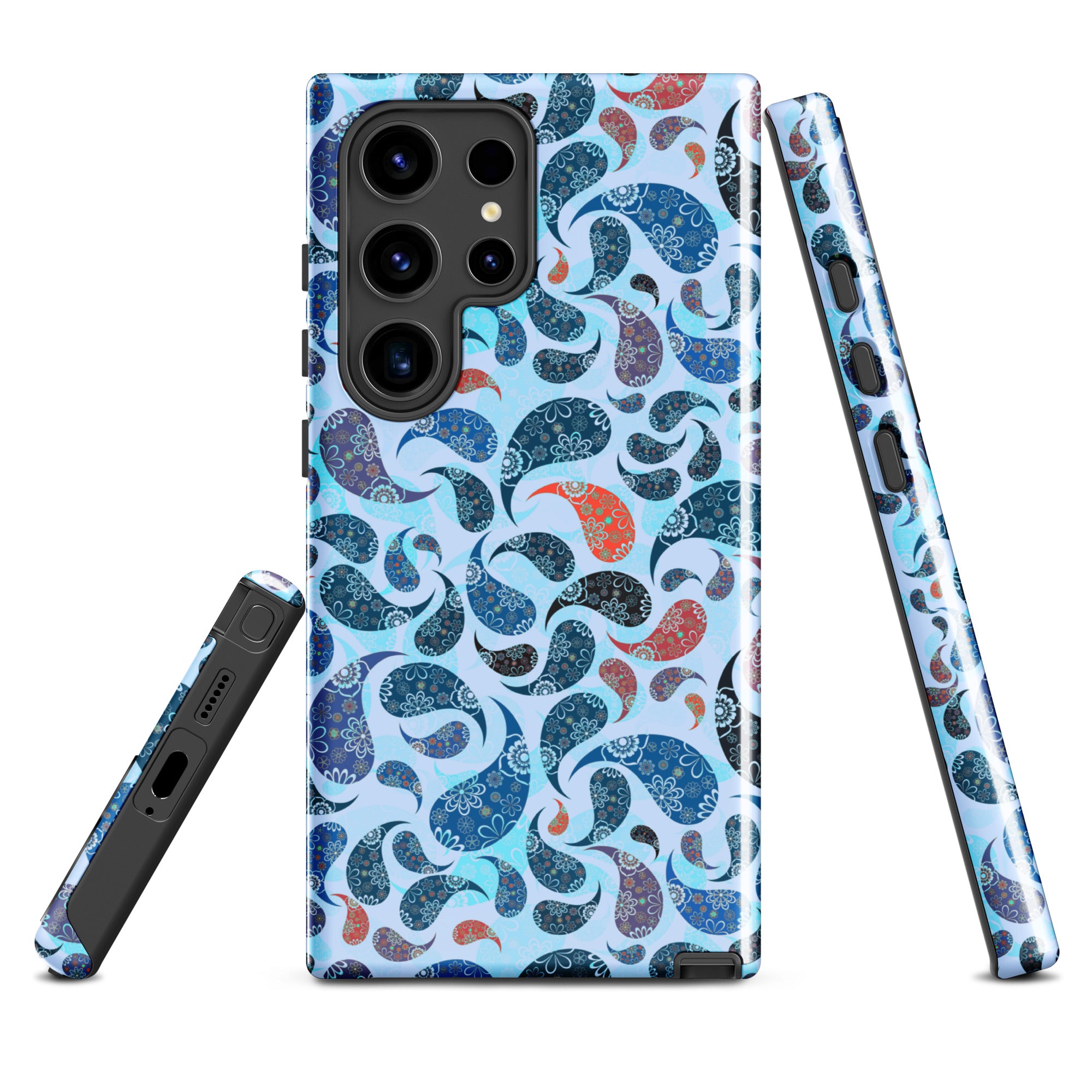 Tough case for Samsung®- Paisley Blue