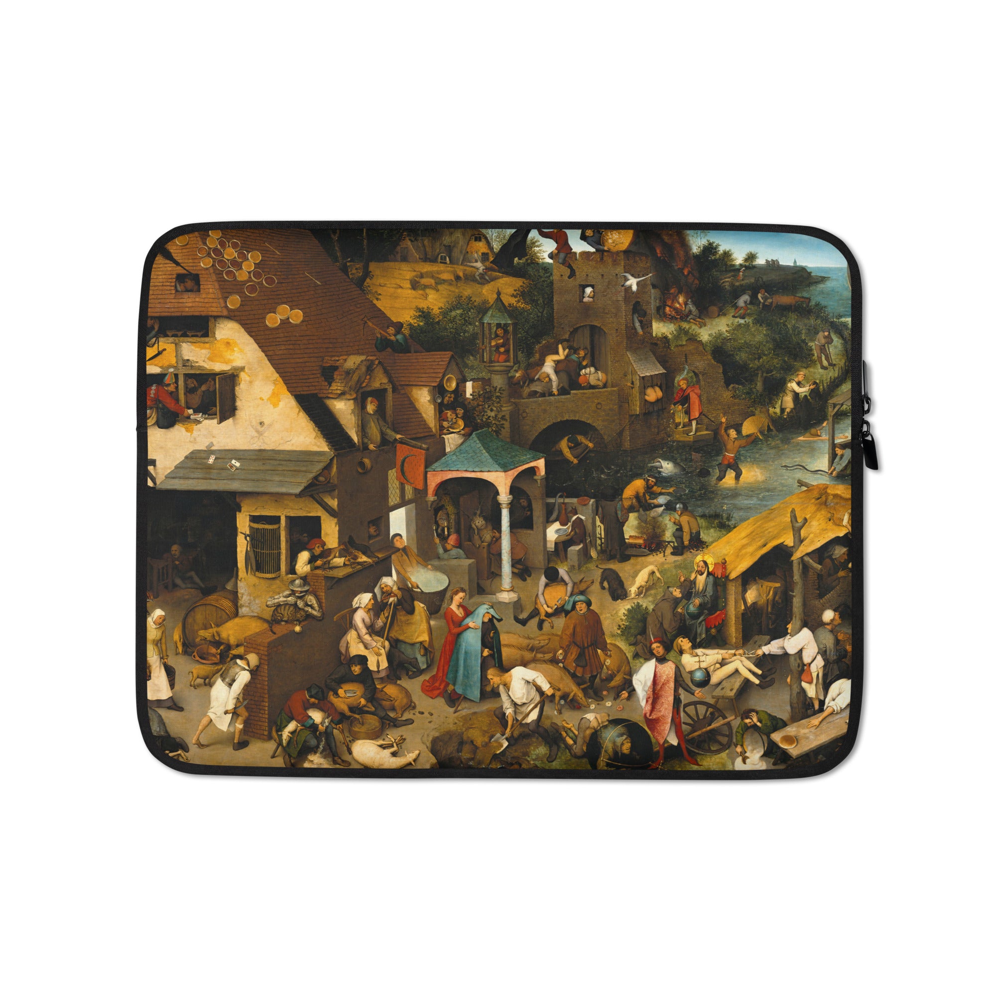 Laptop Sleeve-Pieter Bruegel the Elder-Netherlandish Proverbs