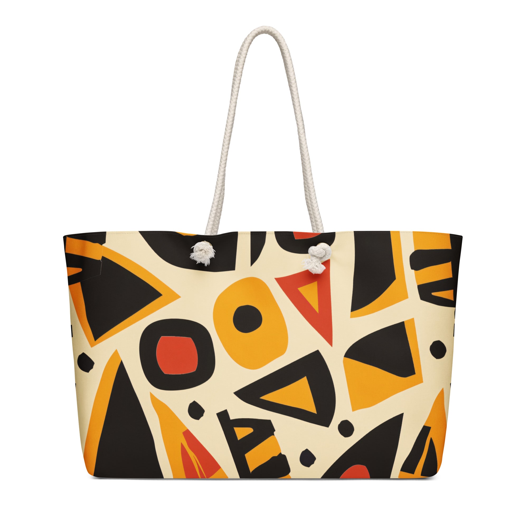 Oversized weekender bag-African Tribal art I