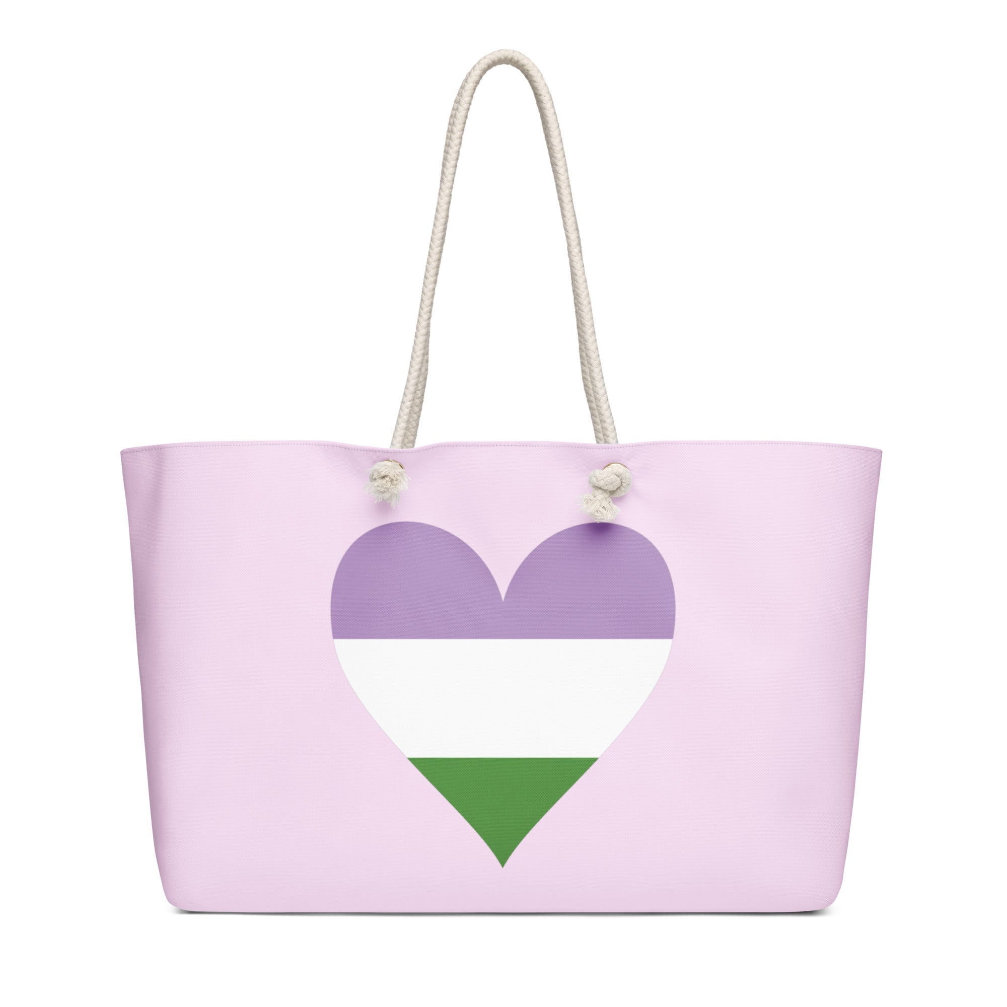 Oversized weekender bag-Genderqueer Heart