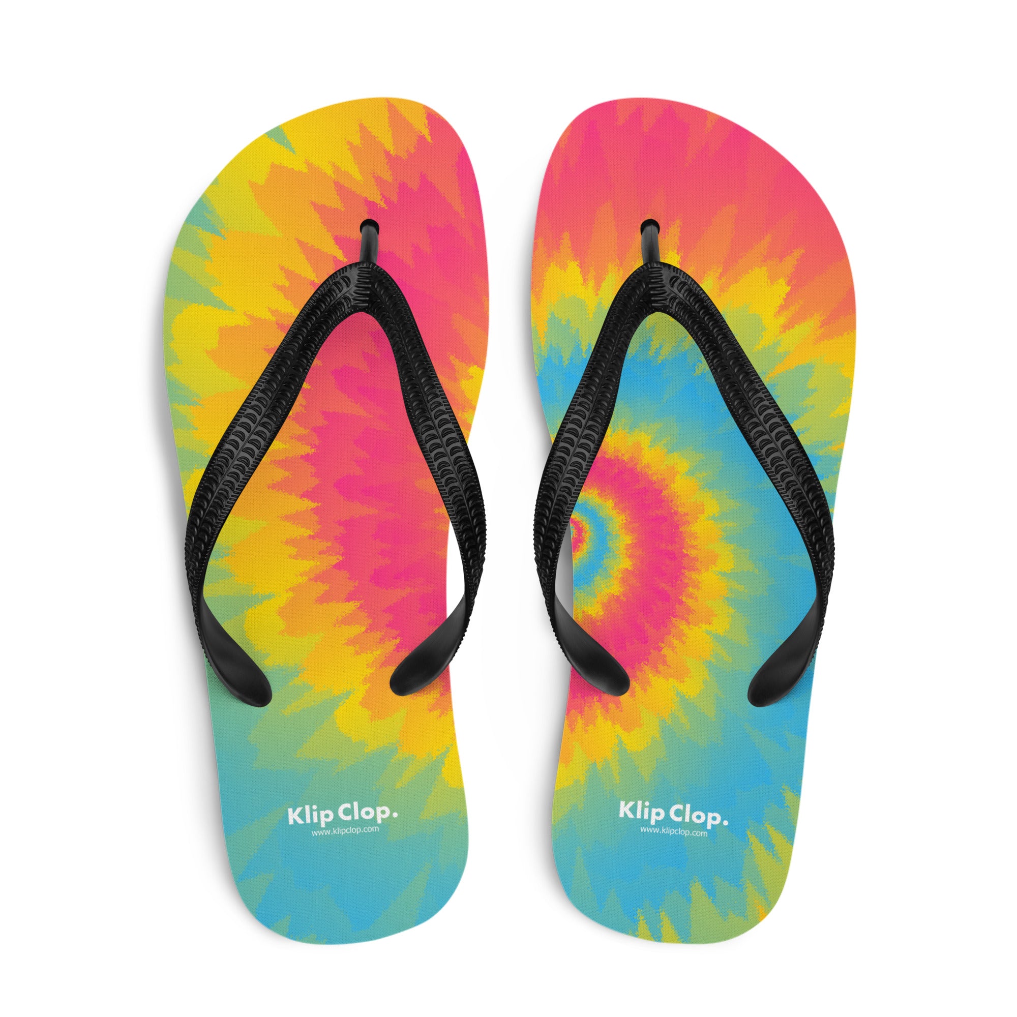 Flip-Flops-Tie Dye Spiral-Pansexual