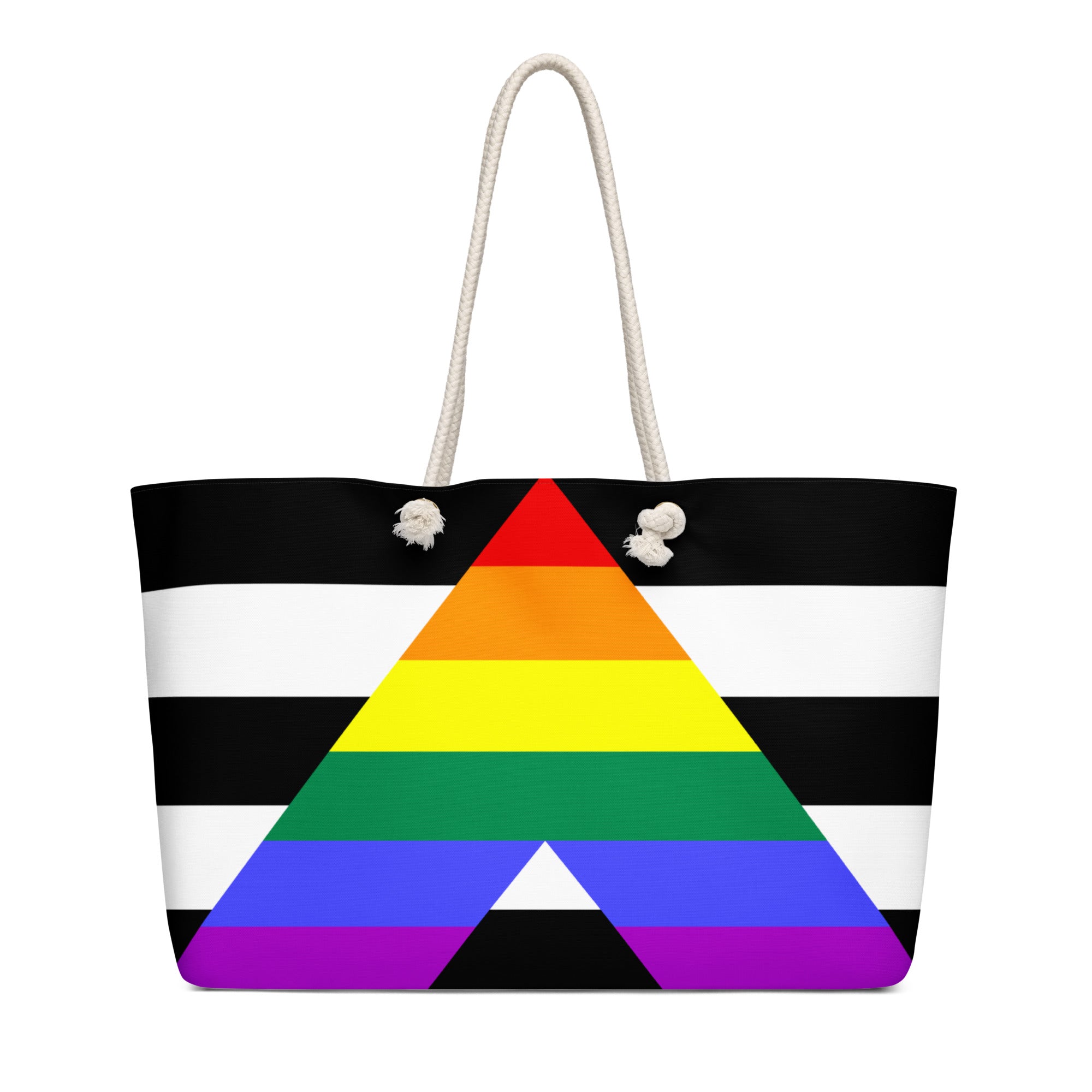 Oversized weekender bag-Straight Ally Flag