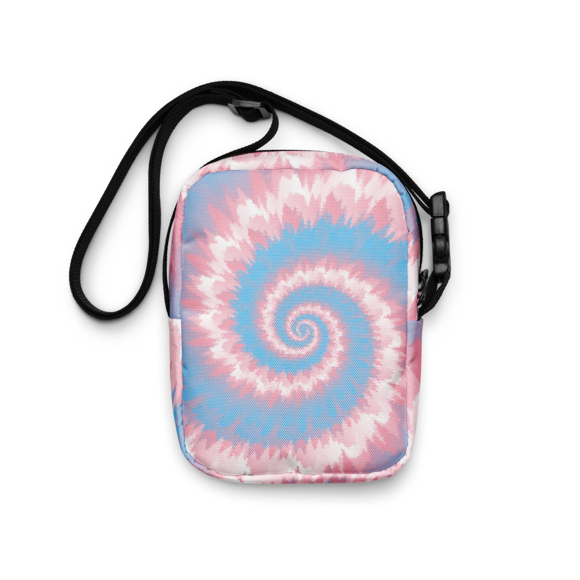 Utility crossbody bag-Tie Dye Spiral - Transgender