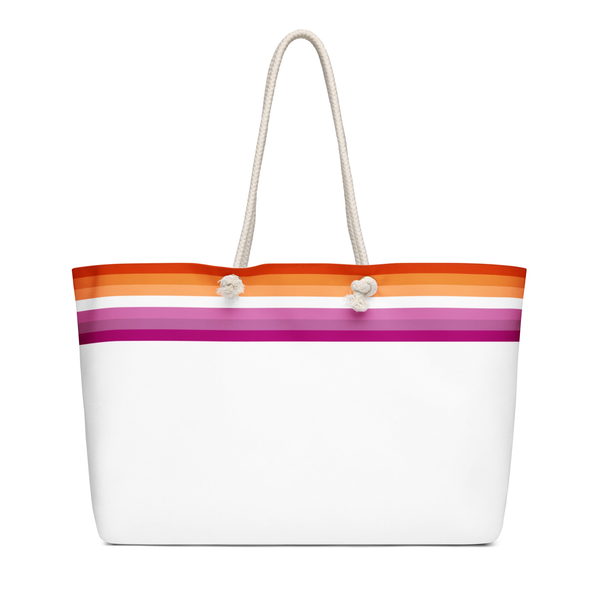 Oversized weekender bag-Lesbian Flag Stripe
