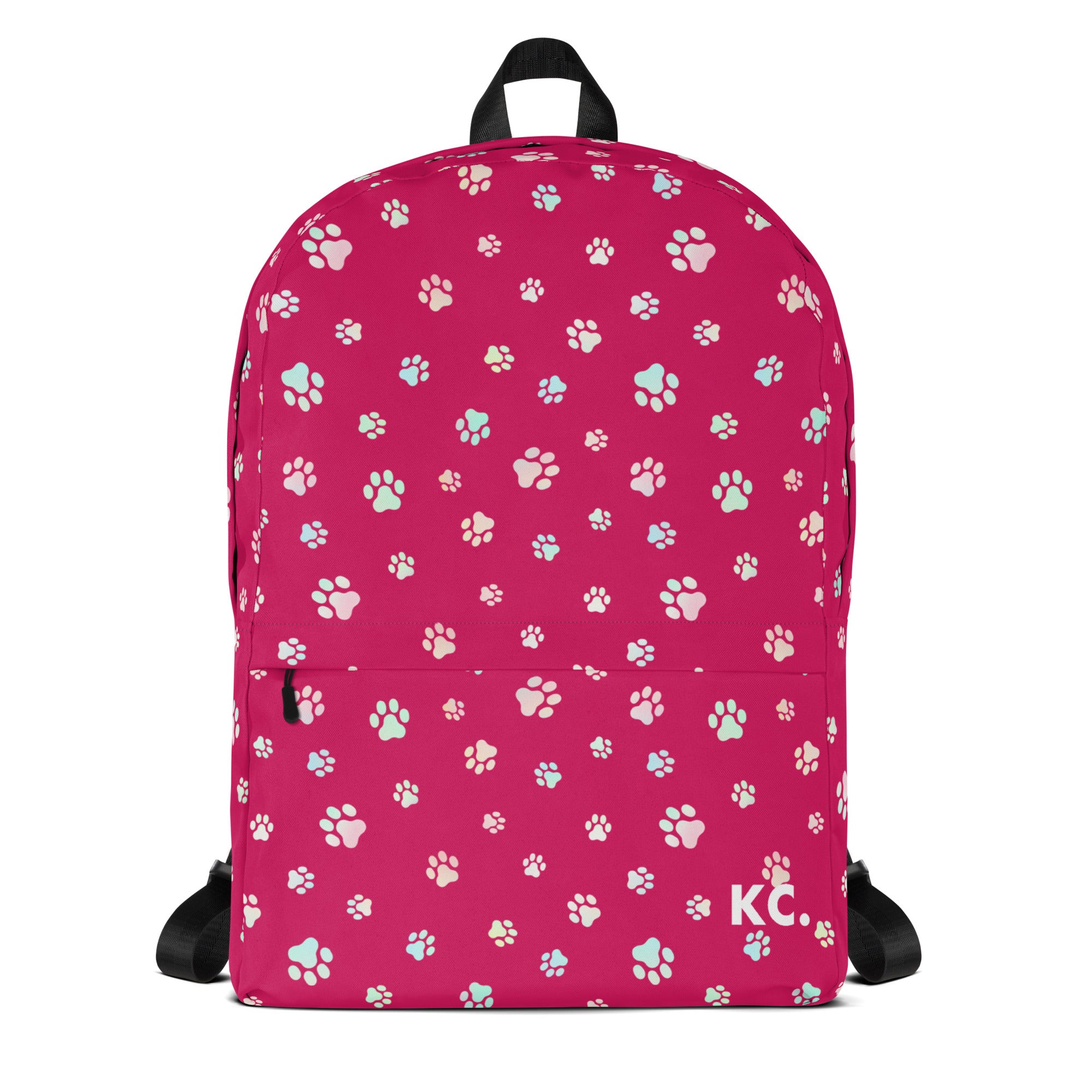 Dog Paws Backpack-Red