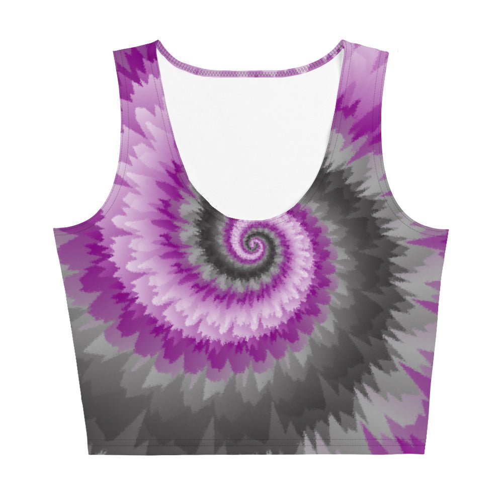 Crop Top-Tie Dye Spiral - Demisexual