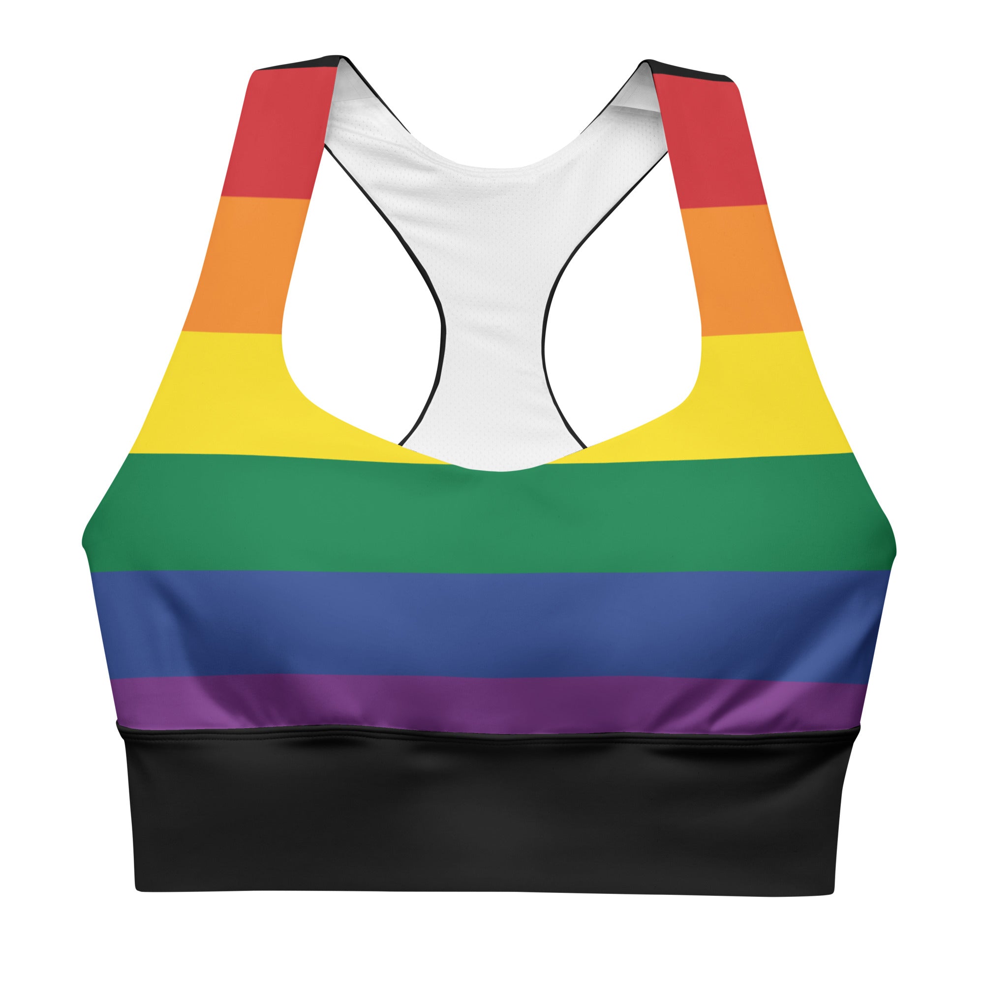 Longline sports bra- Pride Rainbow