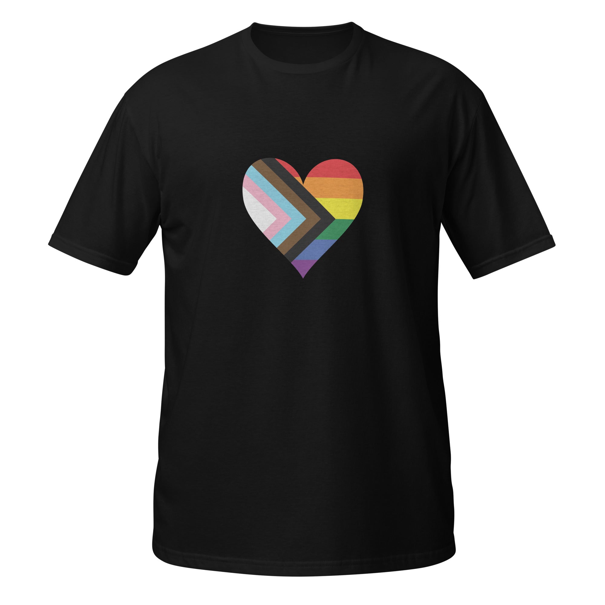 Short-Sleeve Unisex T-Shirt-Progress Pride Heart