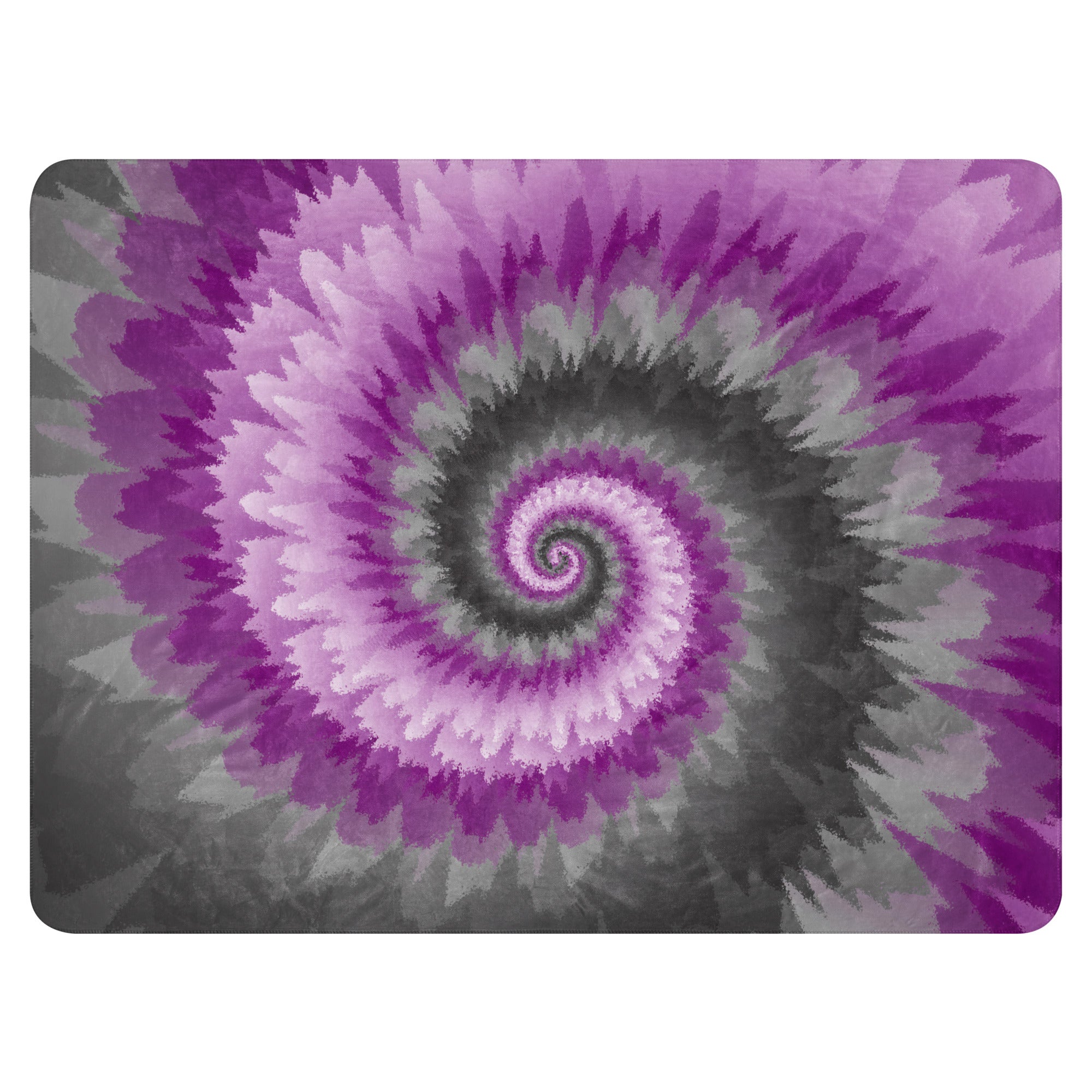 Sherpa blanket- Tie Dye Spiral-Demisexual