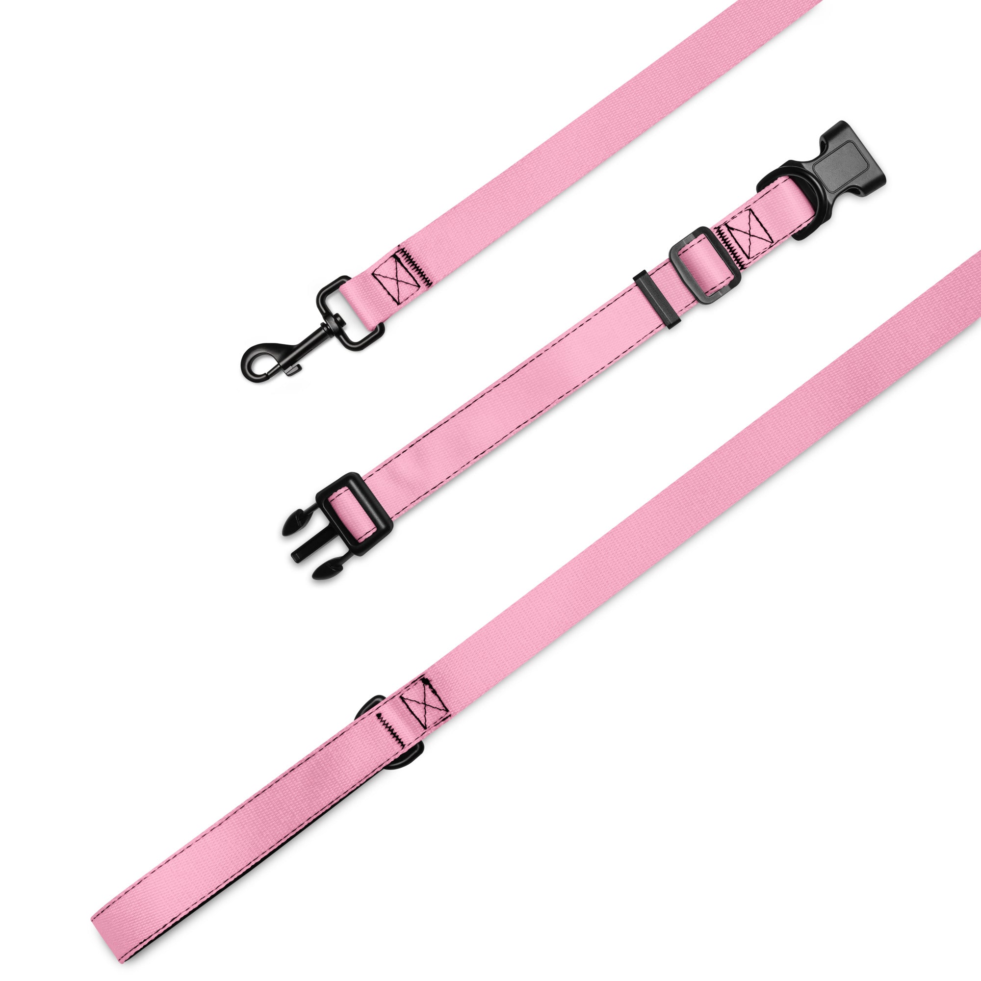 Pet collar & leash- Cotton Candy