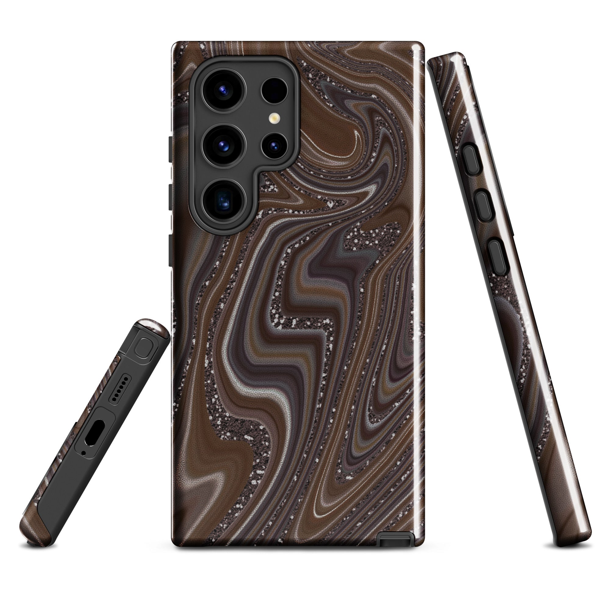 Tough case for Samsung®- Abstract Leather