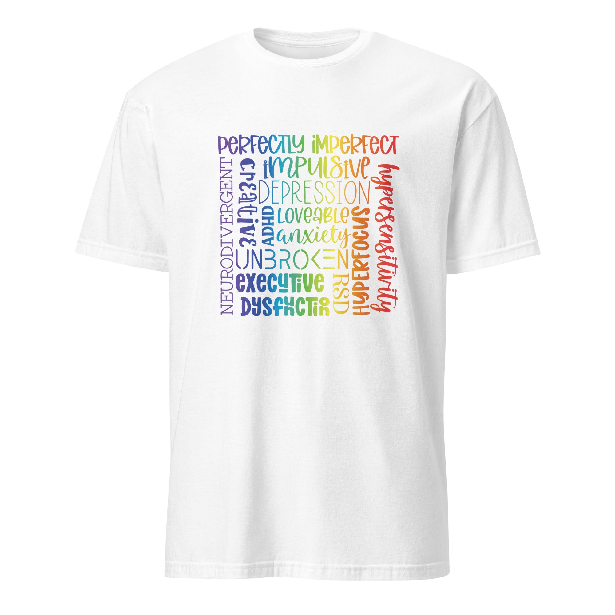 Short-Sleeve Unisex T-Shirt- ADHD- Subway Art Separate Words