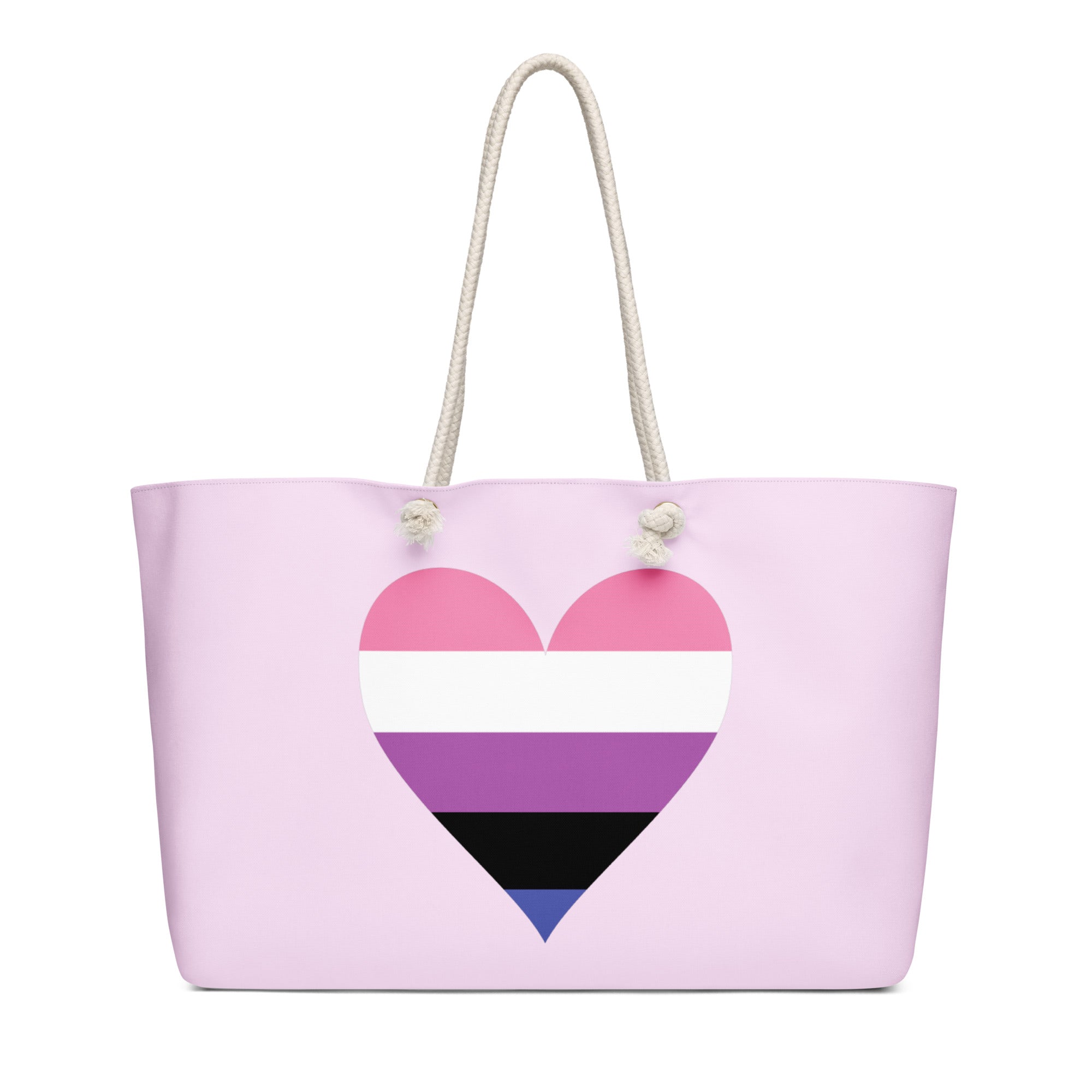 Oversized weekender bag-Genderfluid Heart