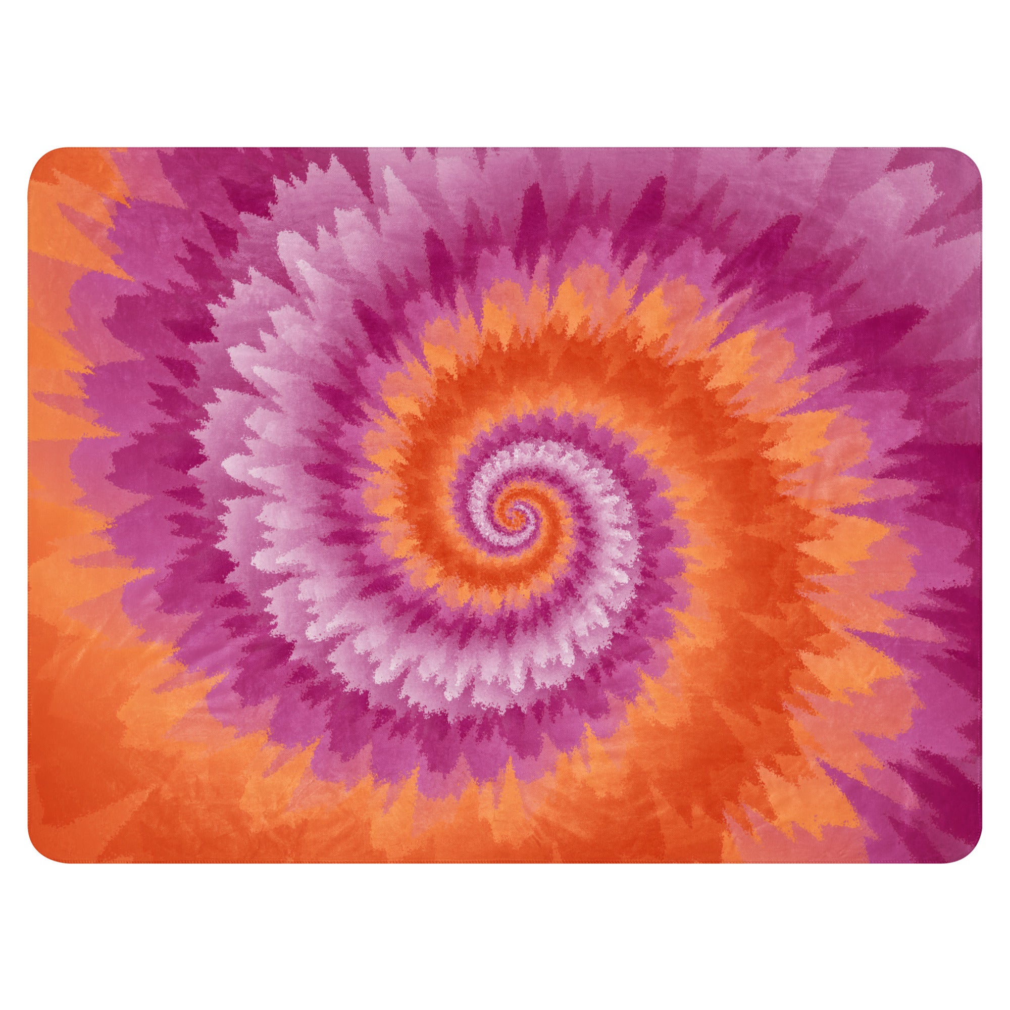 Sherpa blanket- Tie Dye Spiral-Lesbian