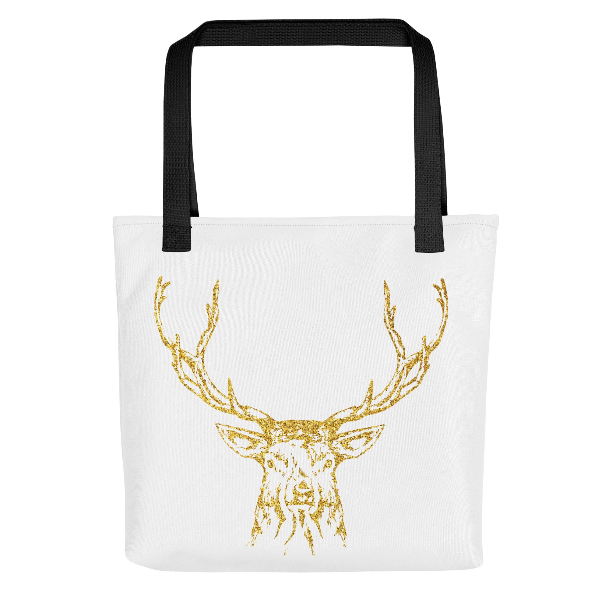 Tote bag- Antlers White