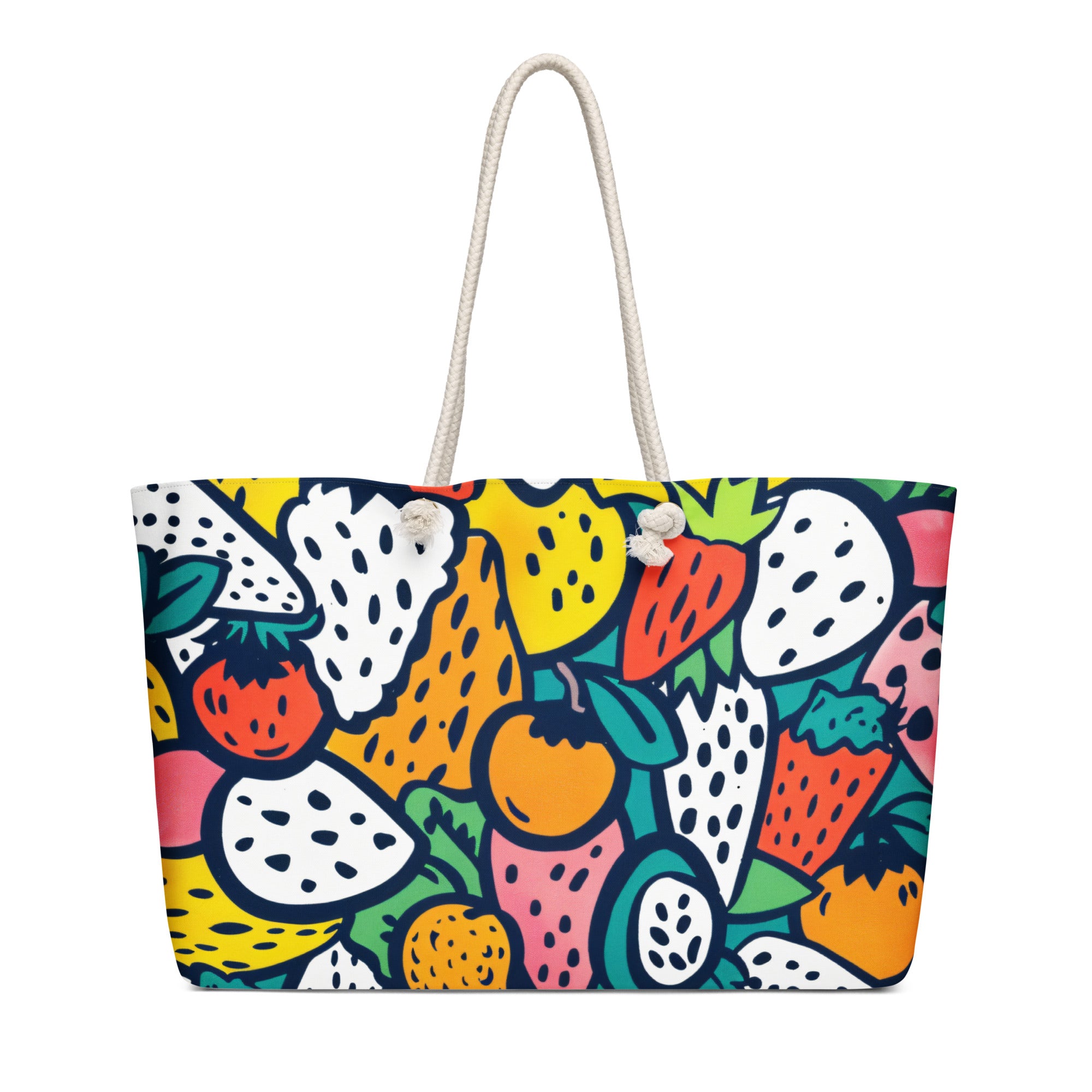 Oversized weekender bag-Colorful Fruits