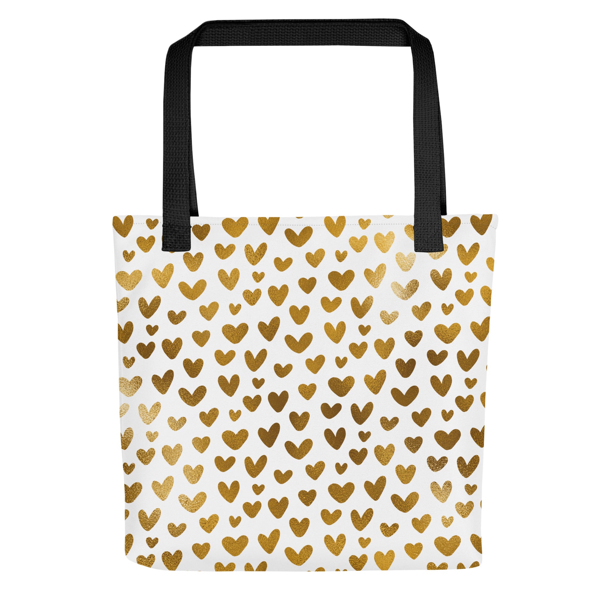 Tote bag- Hearts White