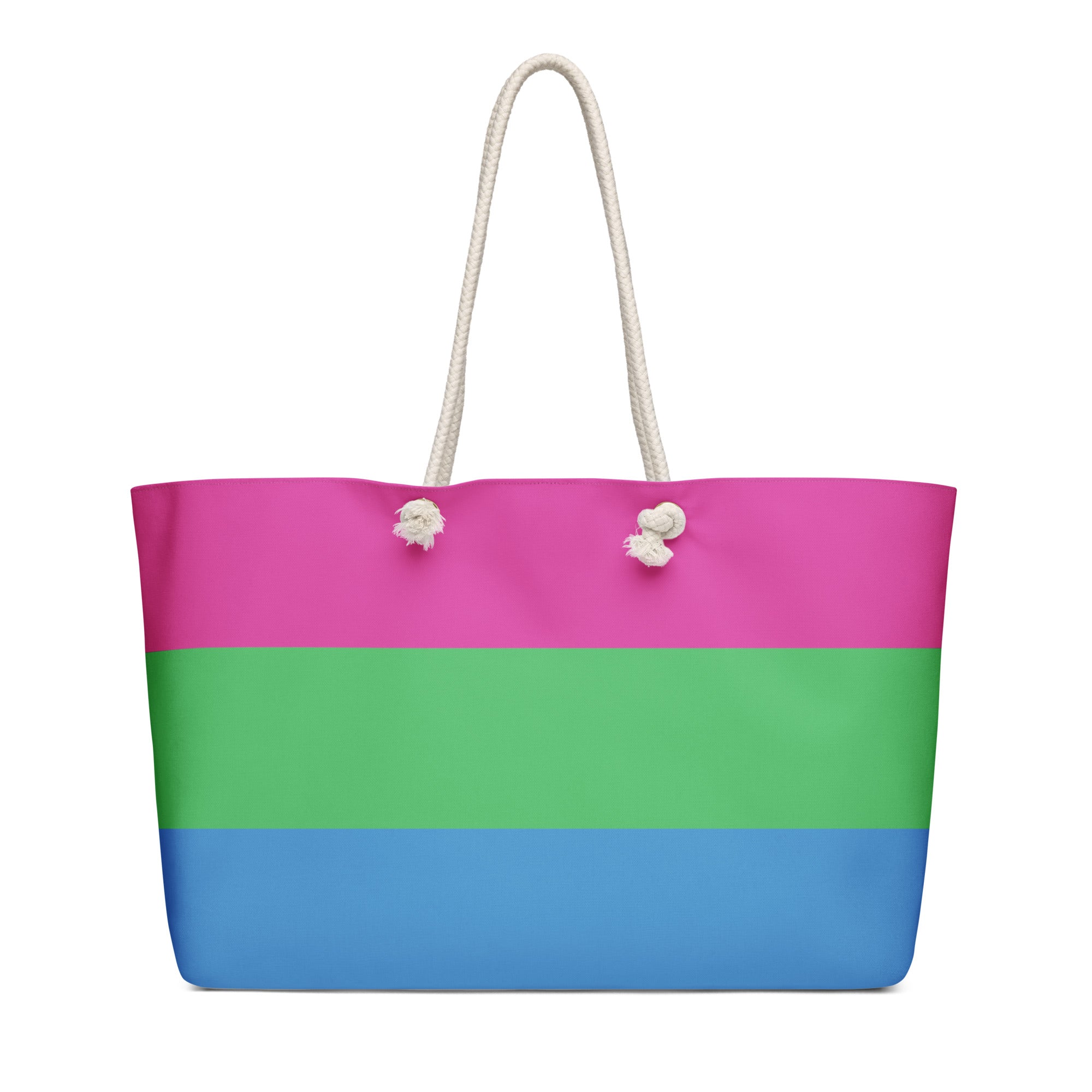 Oversized weekender bag-Polysexual Flag