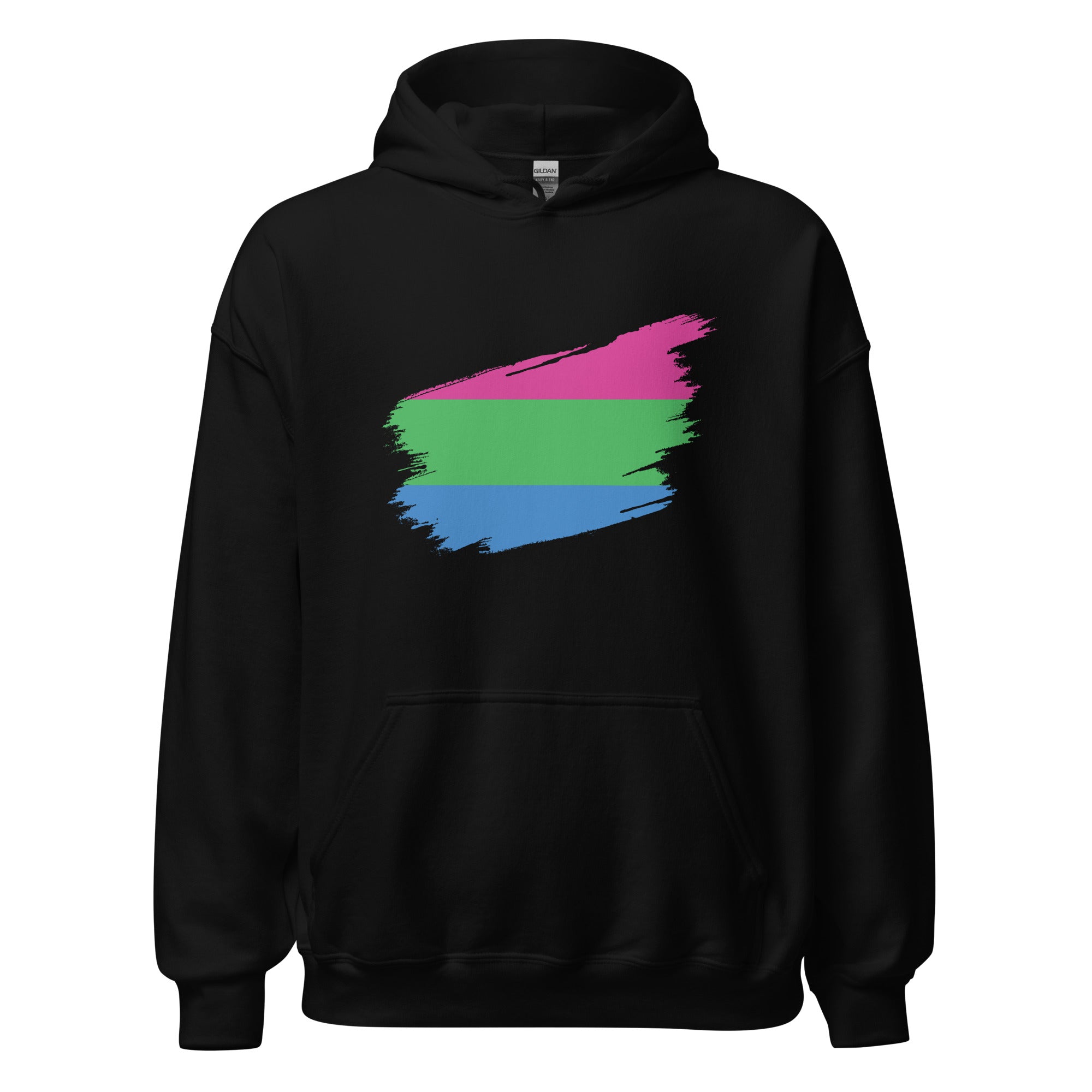 Unisex Hoodie-Polysexual Grunge Flag