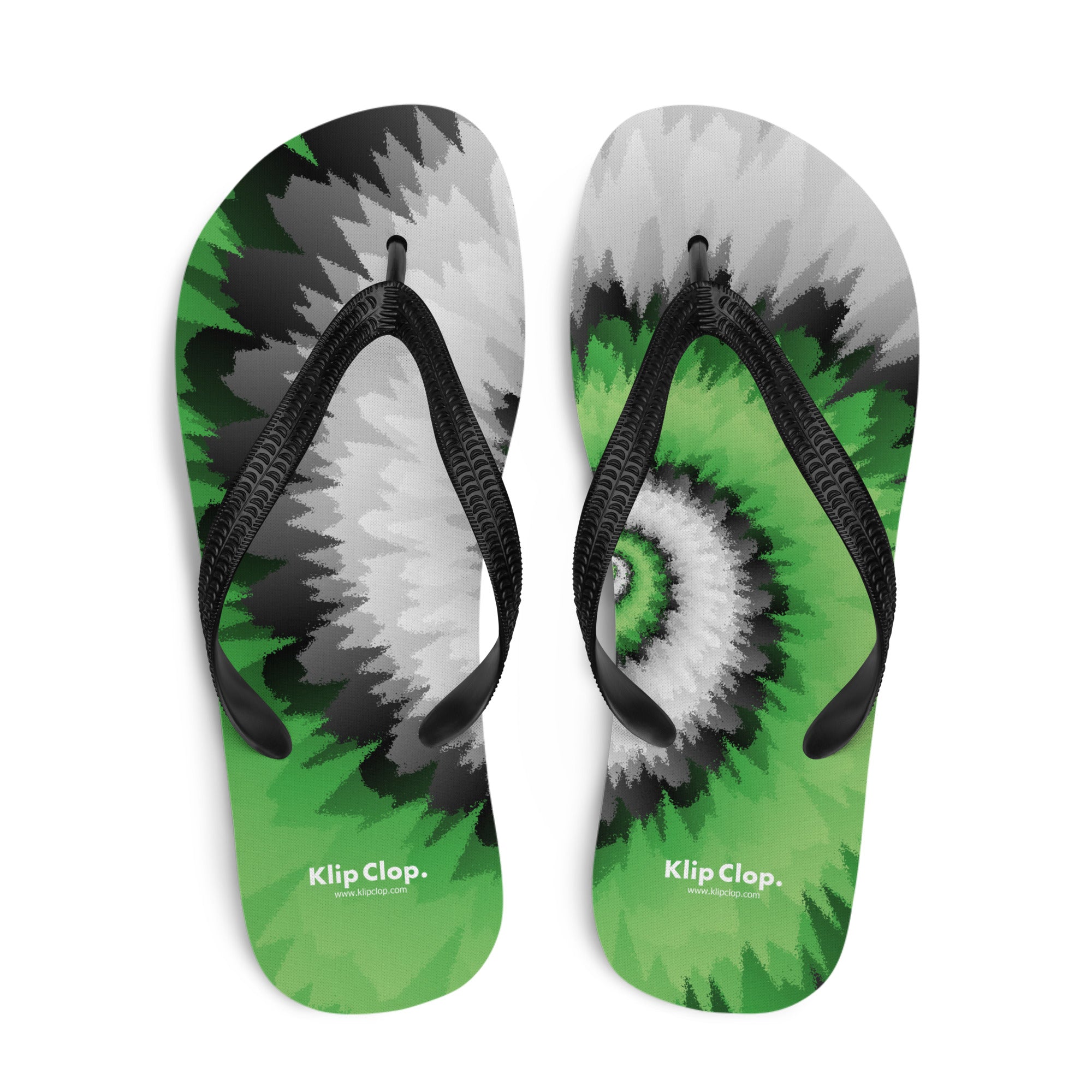 Flip-Flops-Tie Dye Spiral-Aromantic