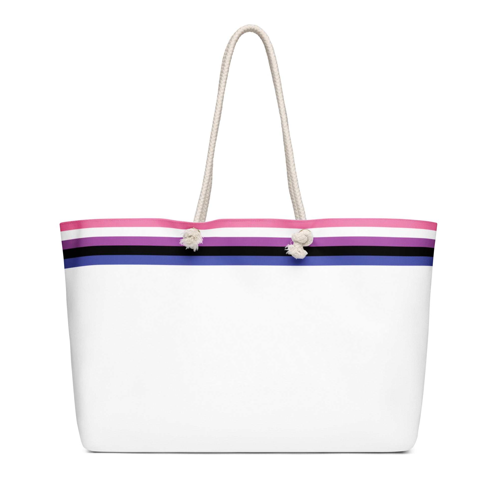 Oversized weekender bag-Genderfluid Flag Stripe