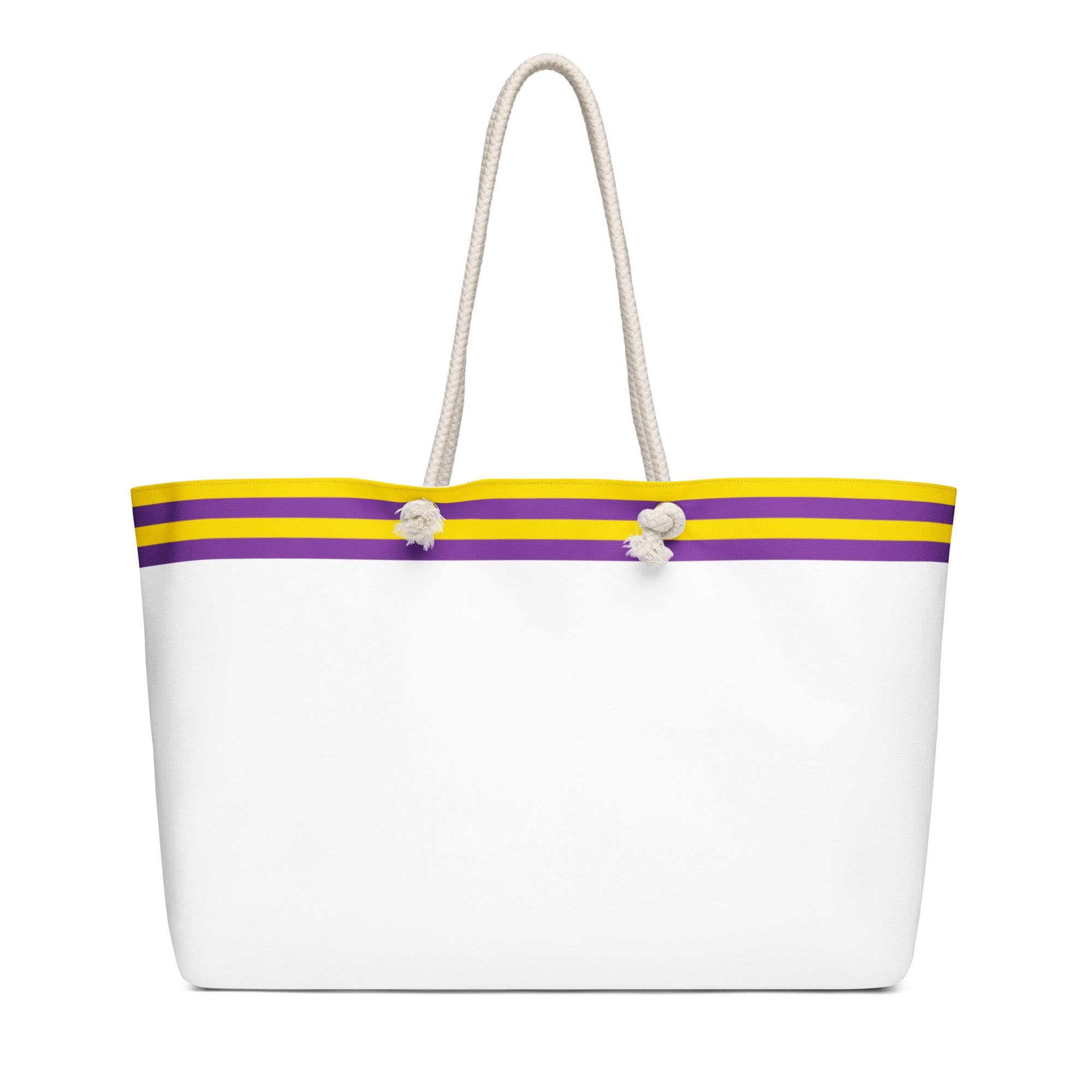 Oversized weekender bag-Intersex Flag Stripe