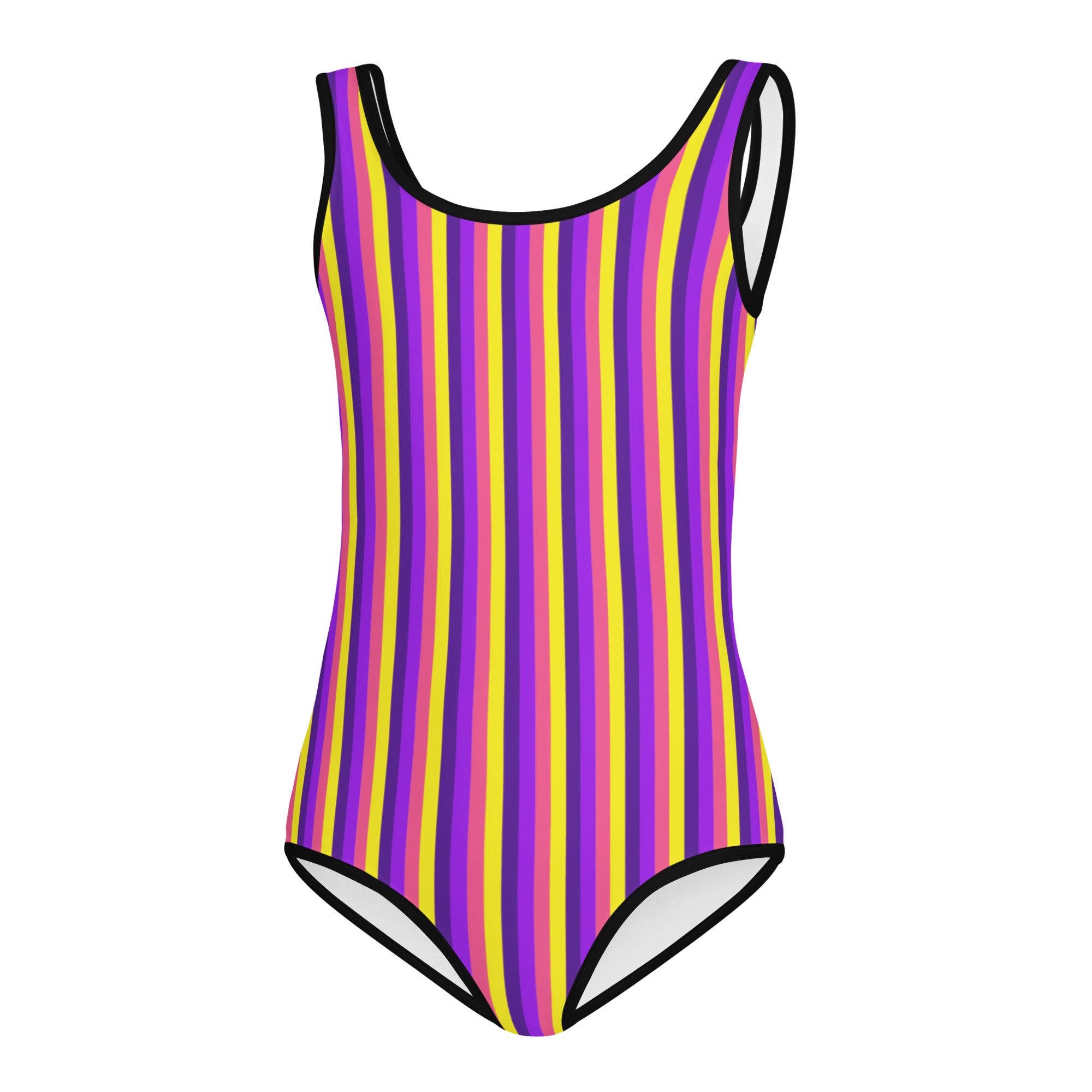 Colorful Striped Kids Swimsuit VI
