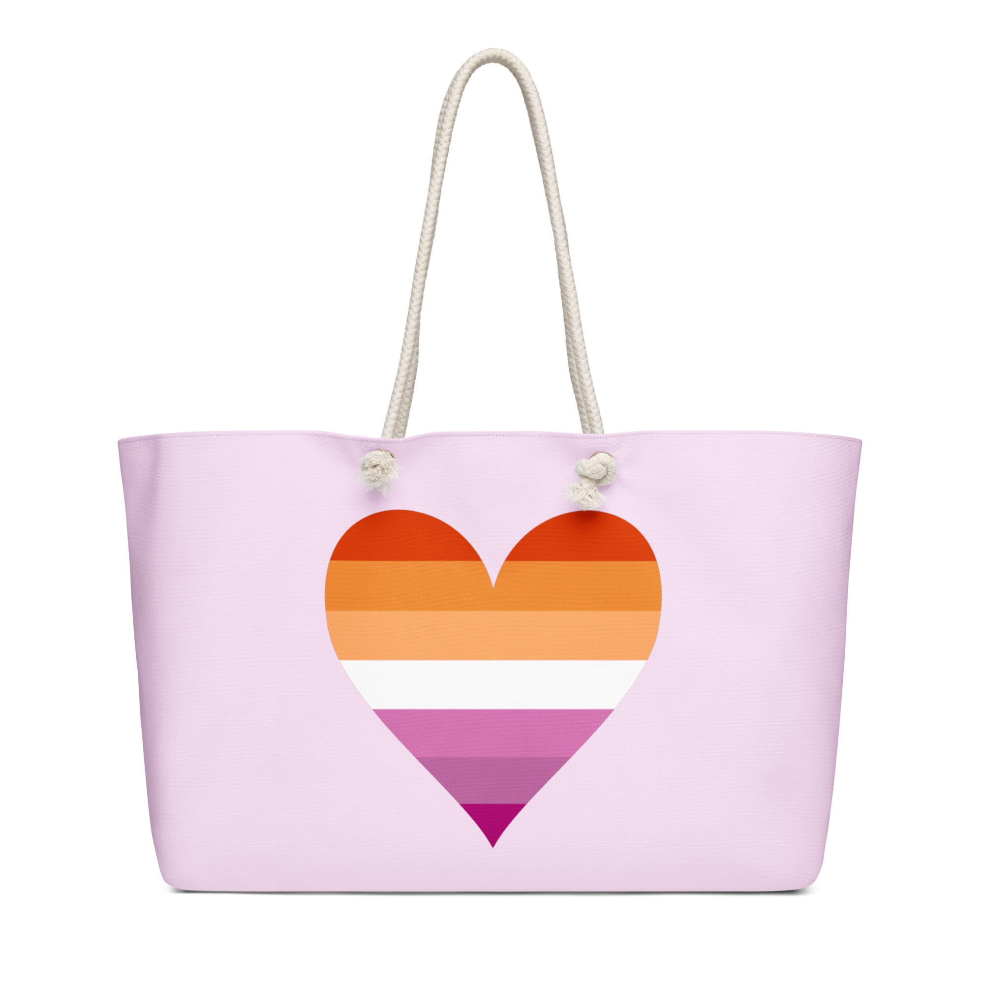 Oversized weekender bag-Lesbian Heart