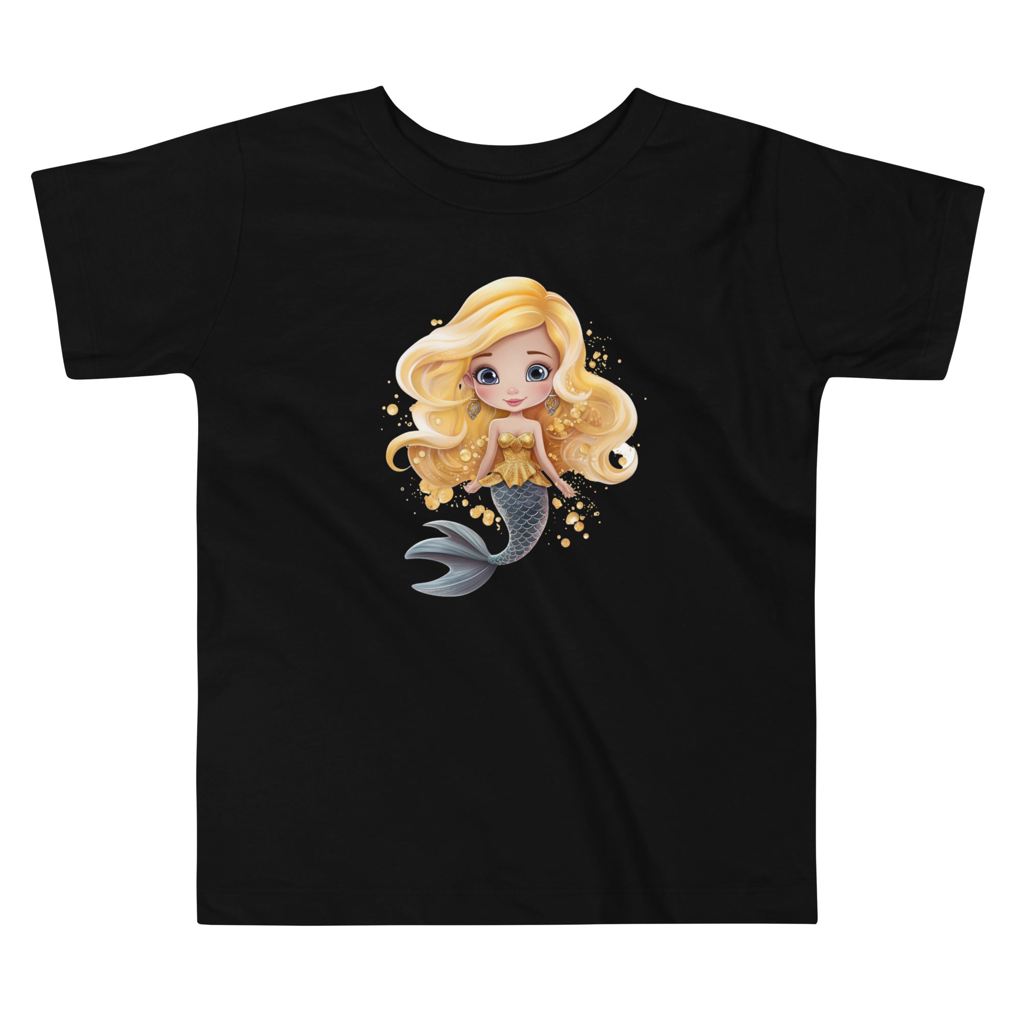 Toddler Short Sleeve Tee- Cute Mermaid