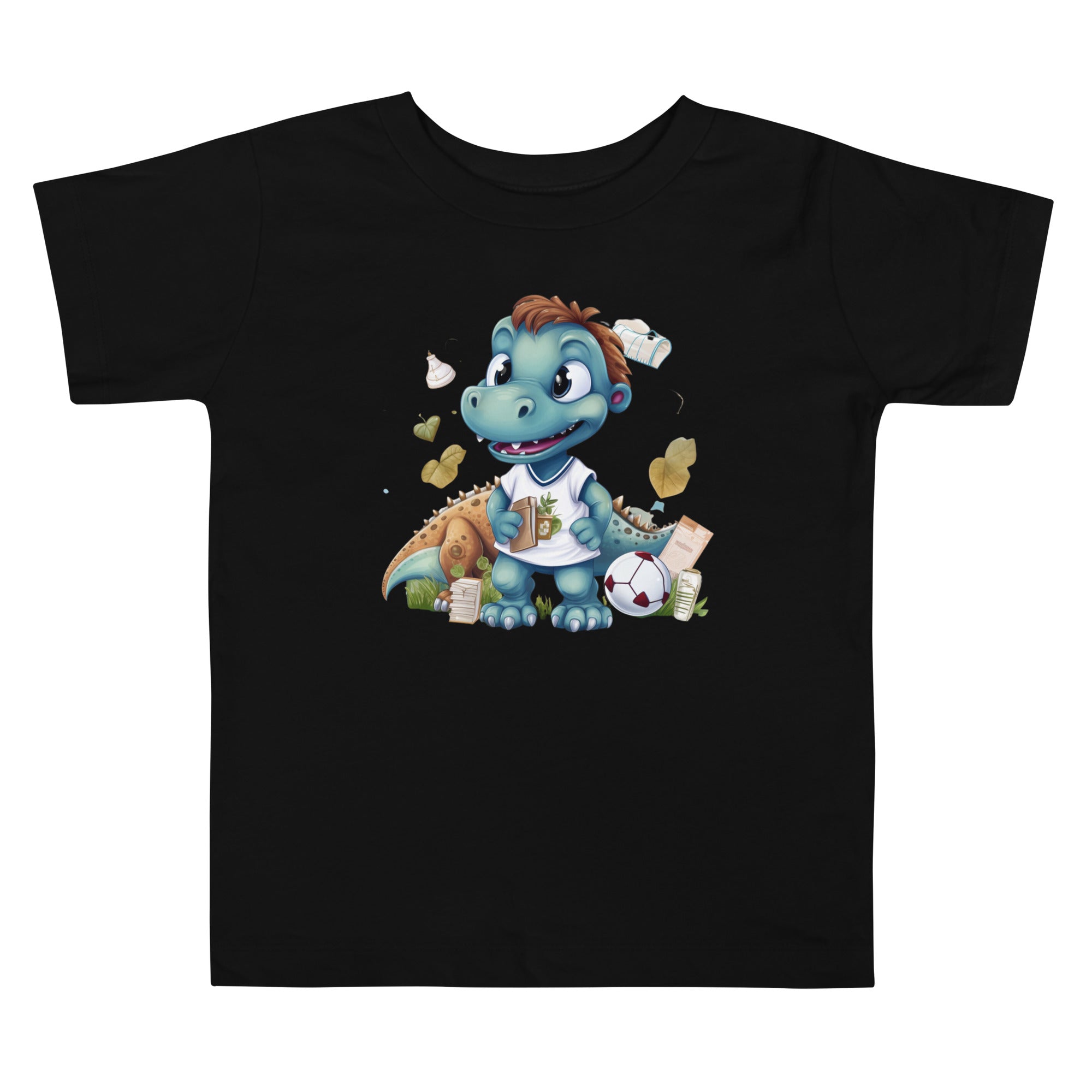 Toddler Short Sleeve Tee- Cute Dinosaur