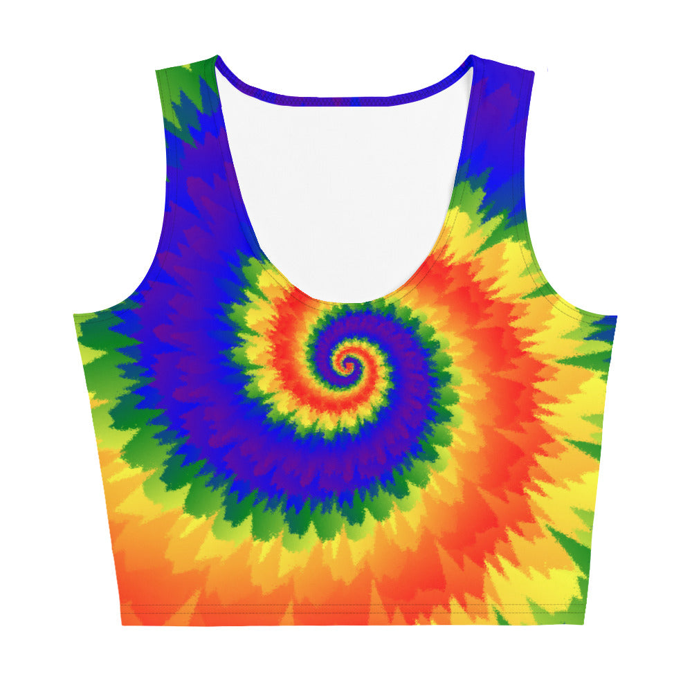 Crop Top-Tie Dye Spiral - LGBTQ