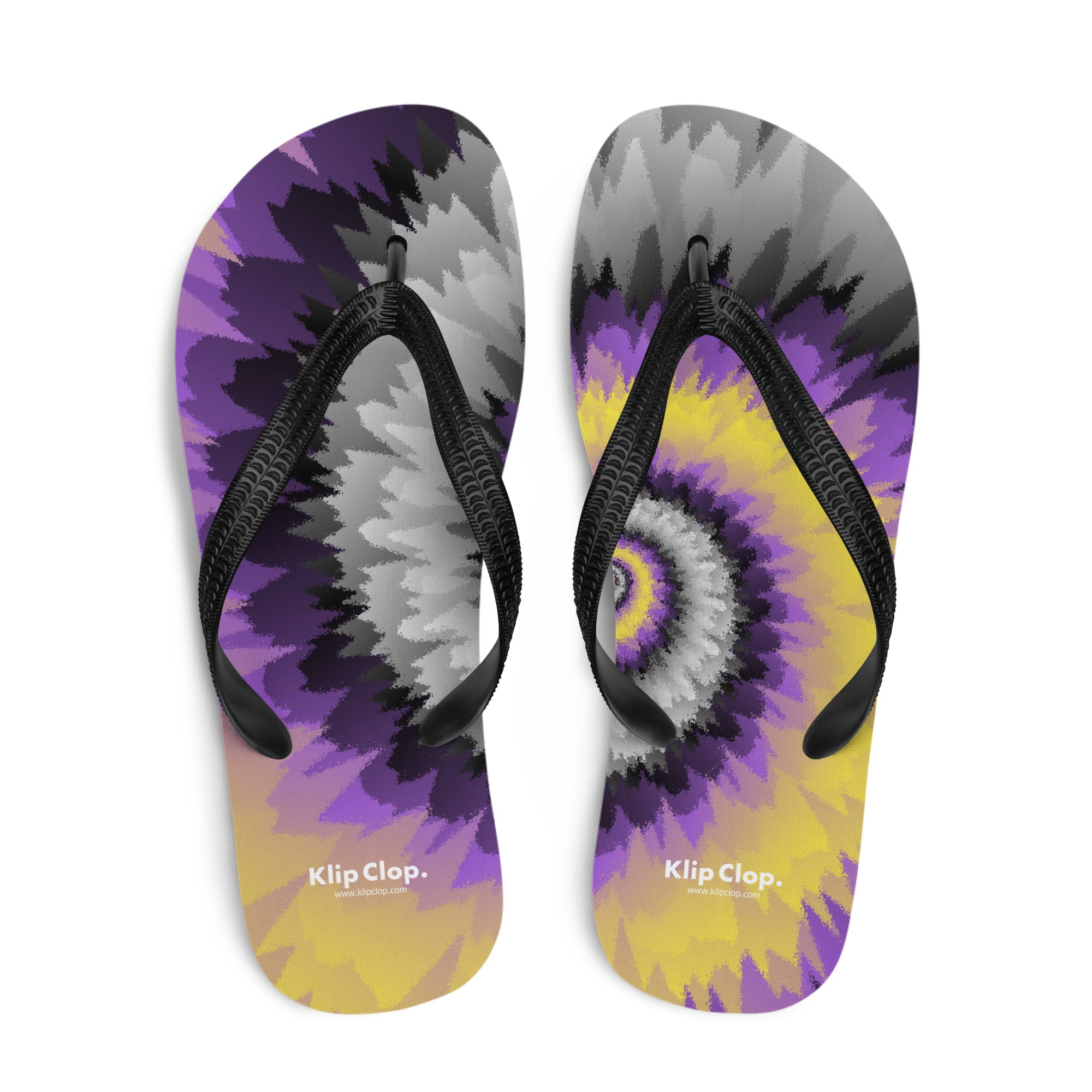Flip-Flops-Tie Dye Spiral-Nonbinary