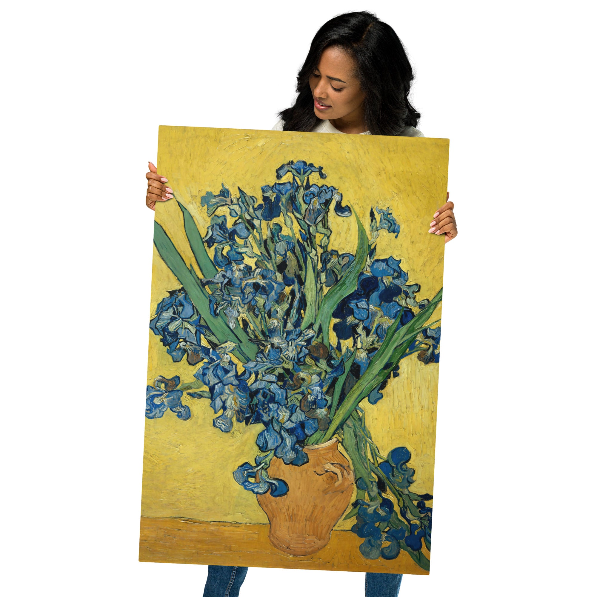 Metal prints-Vincent Van Gogh-Dutch 1853-1890-Irises 1890