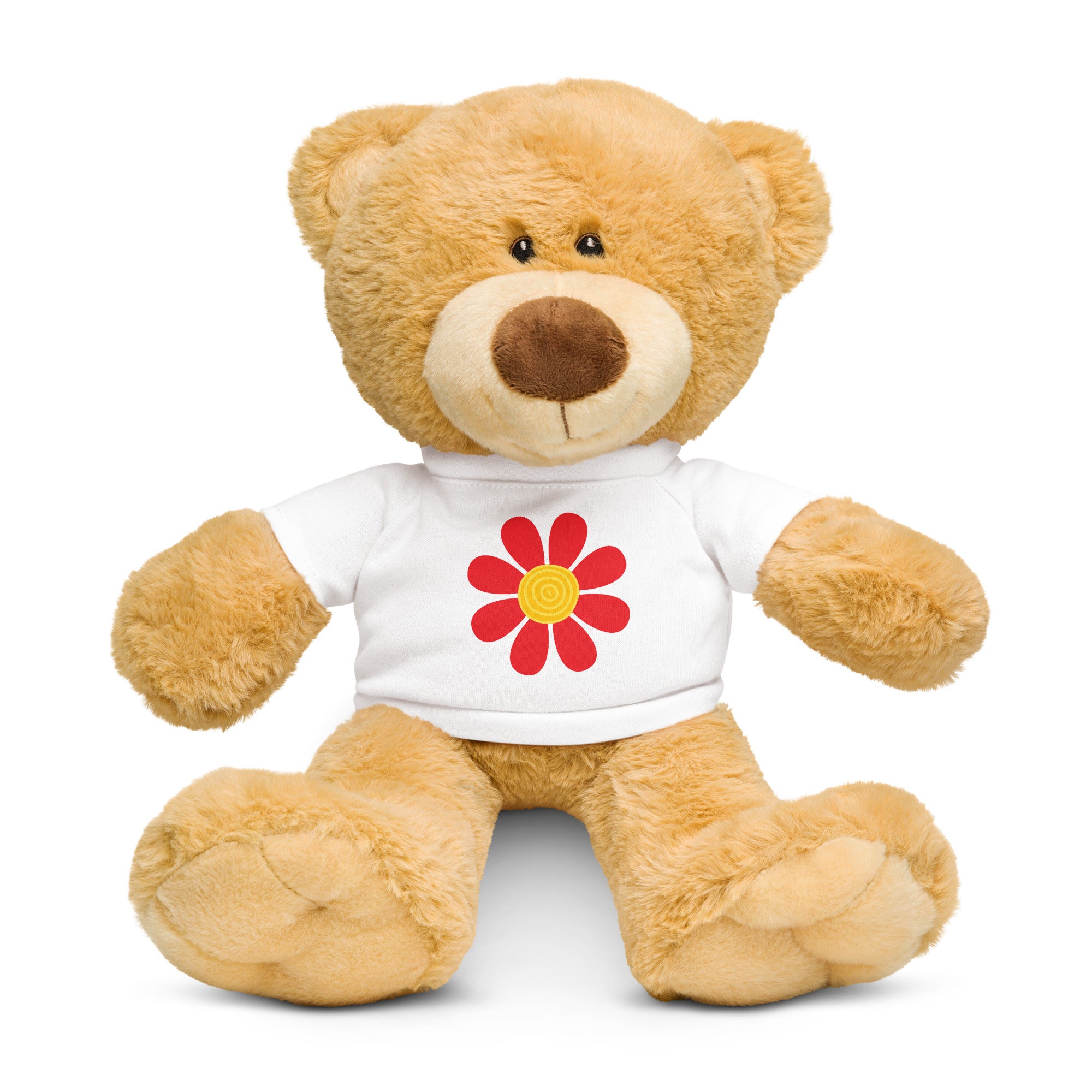 Teddy bear with a t-shirt-Daisy Flower III