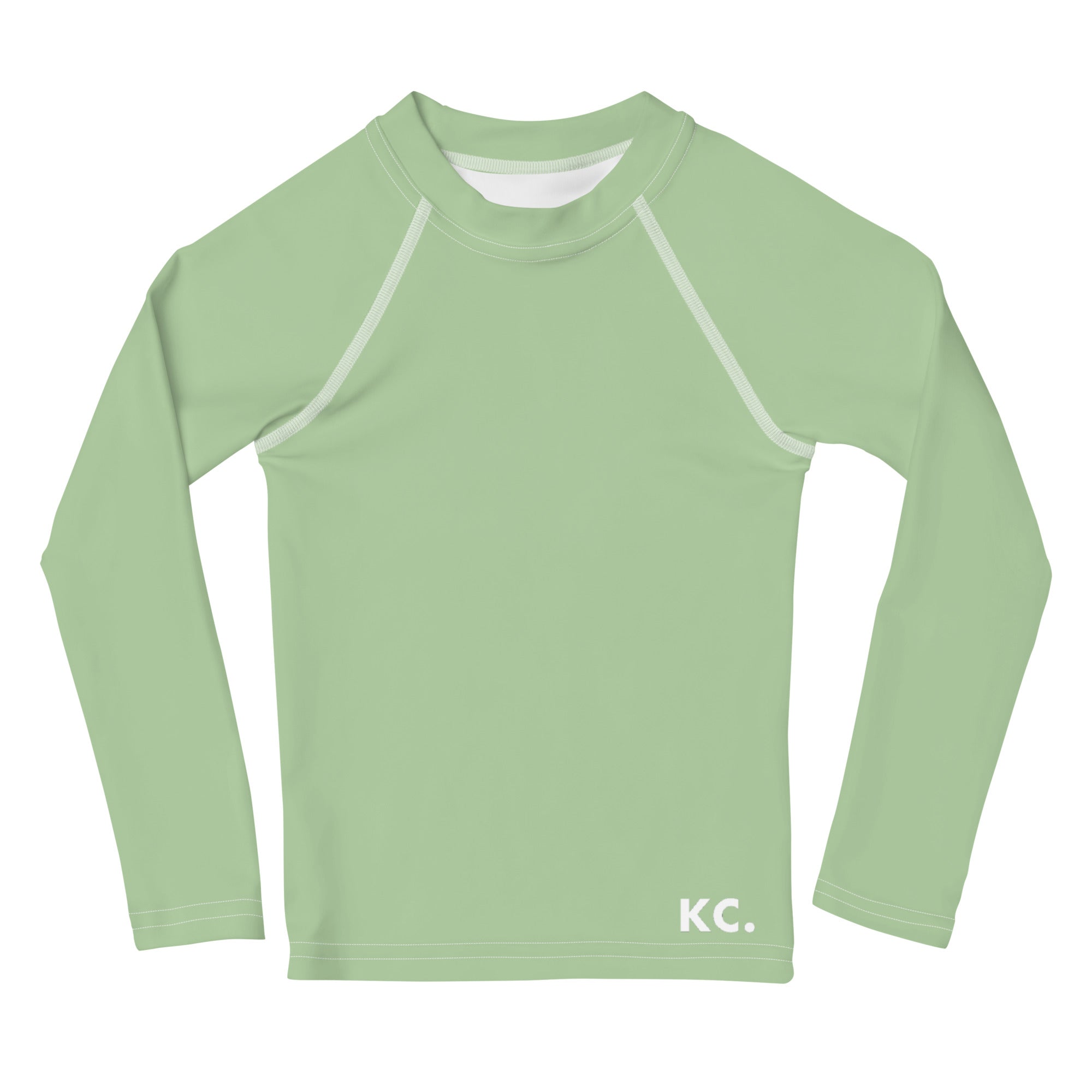 Kids Rash Guard- Light Green