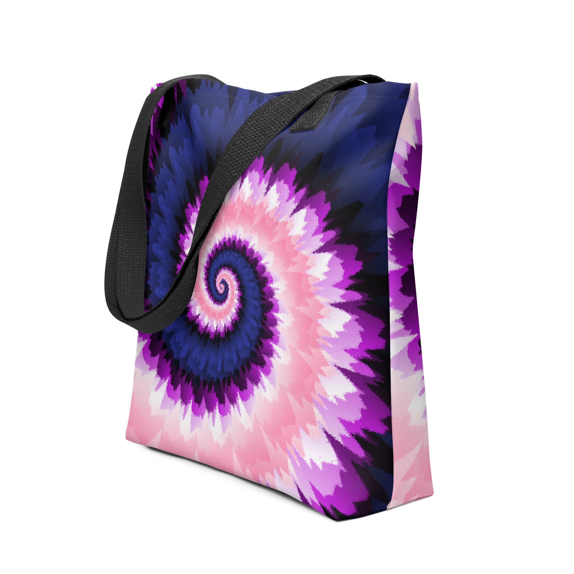 Tote bag-Tie Dye Spiral - Genderfluid