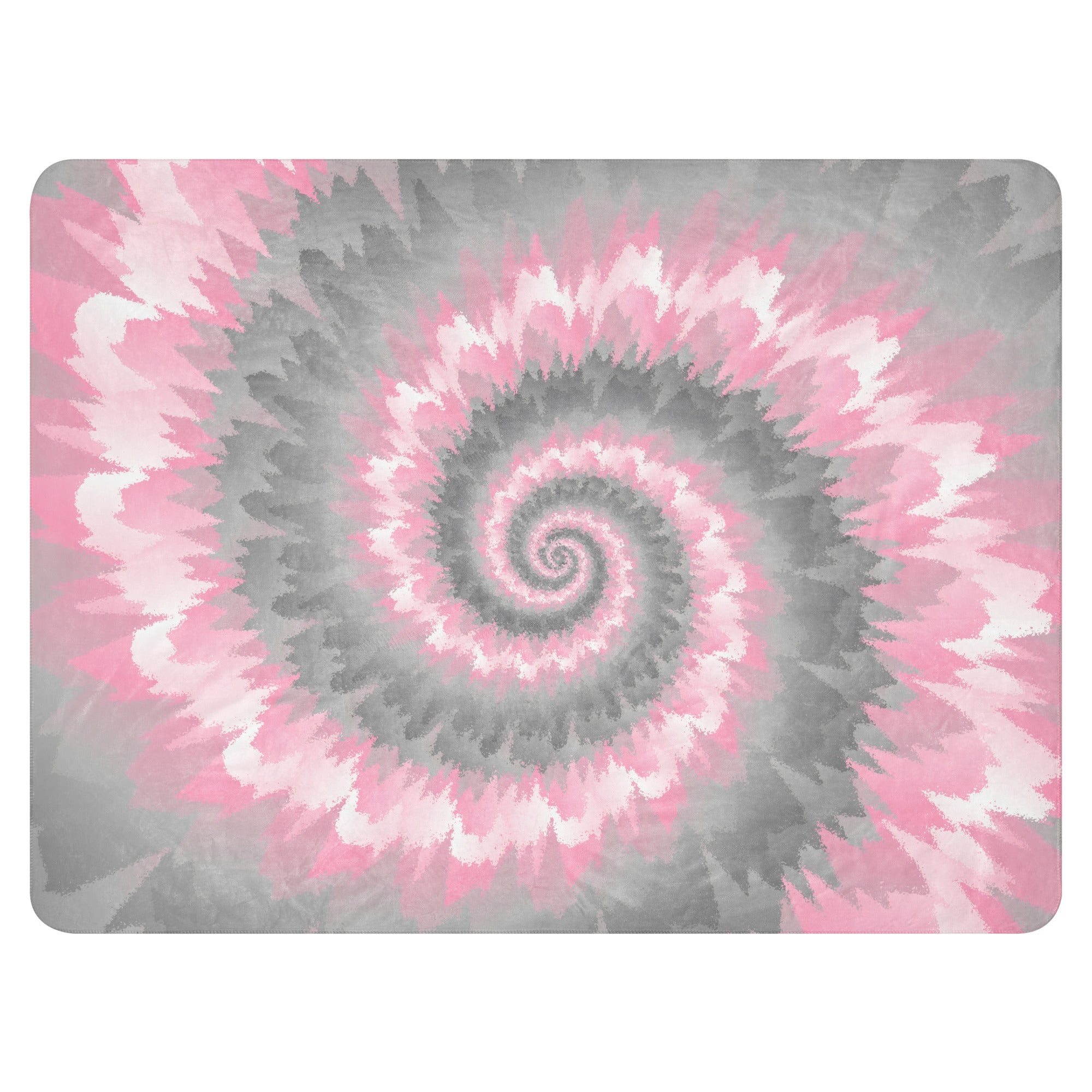 Sherpa blanket- Tie Dye Spiral-Demigirl